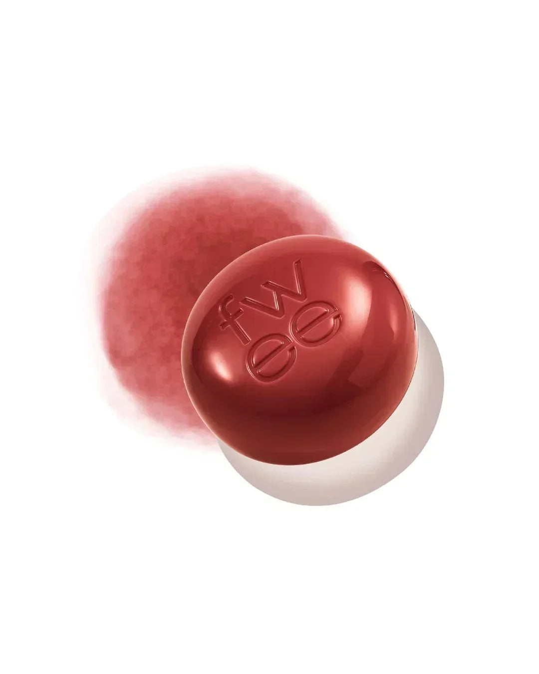 fwdew branded red lip and cheek blur cosmetic product with soft red swatch