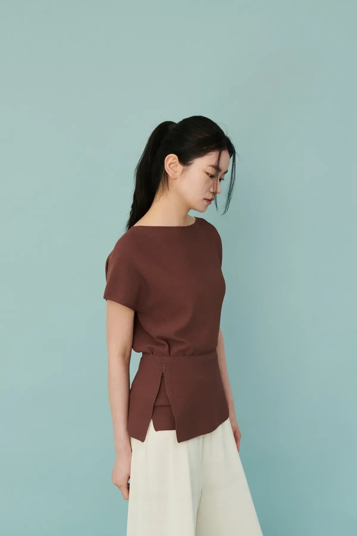 Layered Boat Neck Top