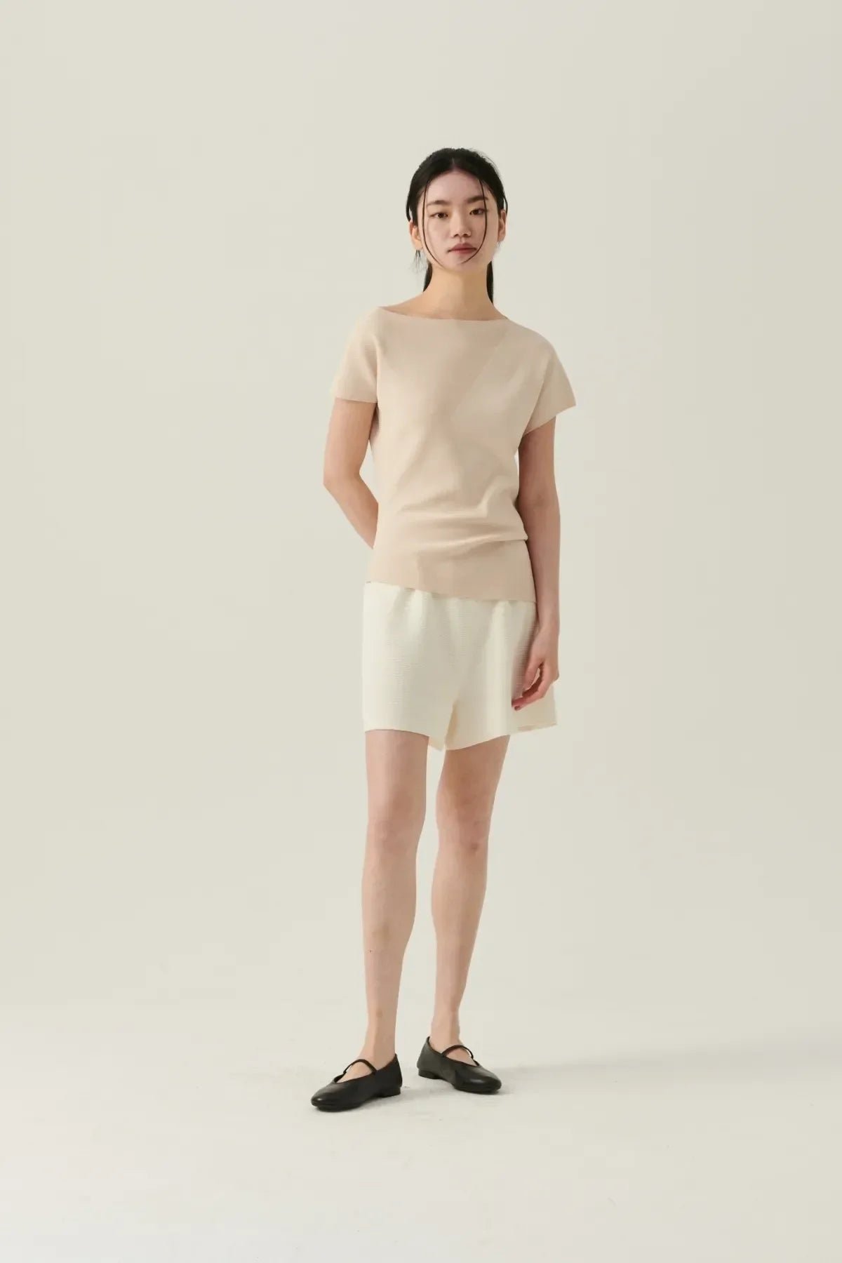 Layered Boat Neck Top