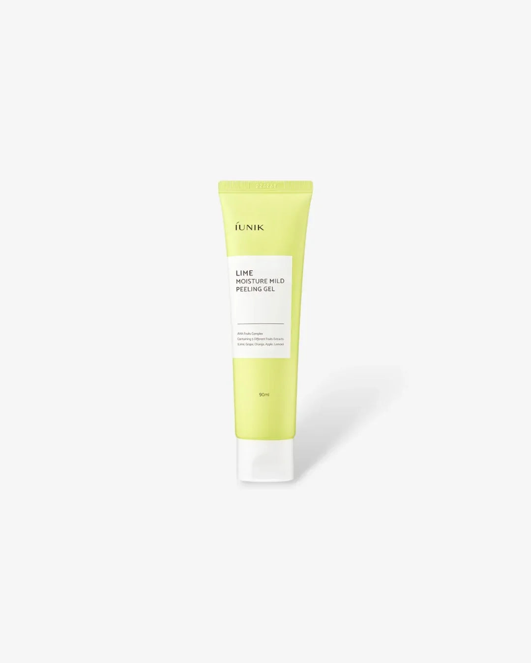 iUNIK Lime Moisture Mild Peeling Gel 90ml tube on white background
