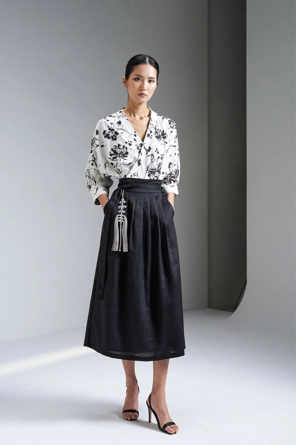 Linen Wrap Skirt
