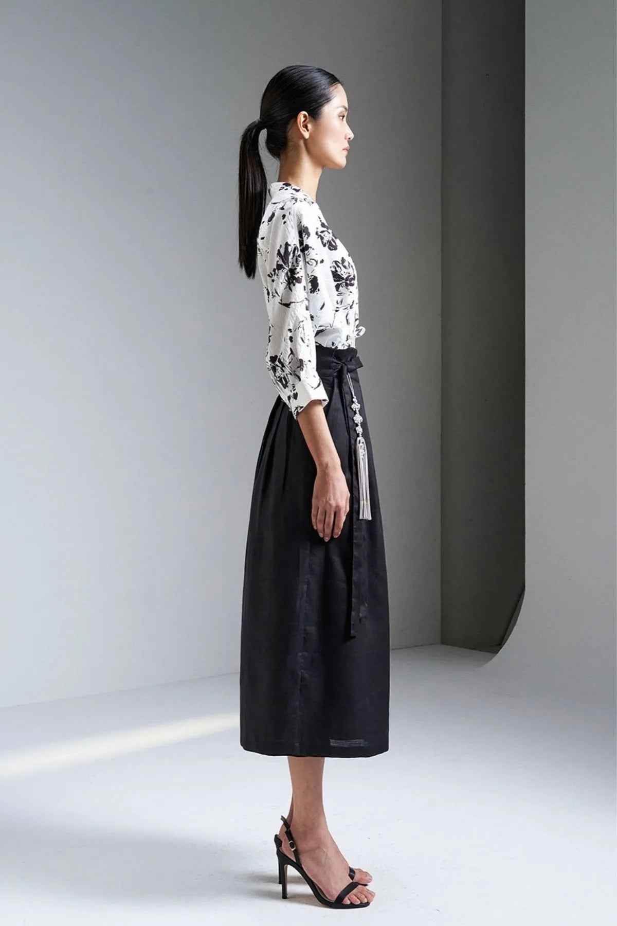 Linen Wrap Skirt