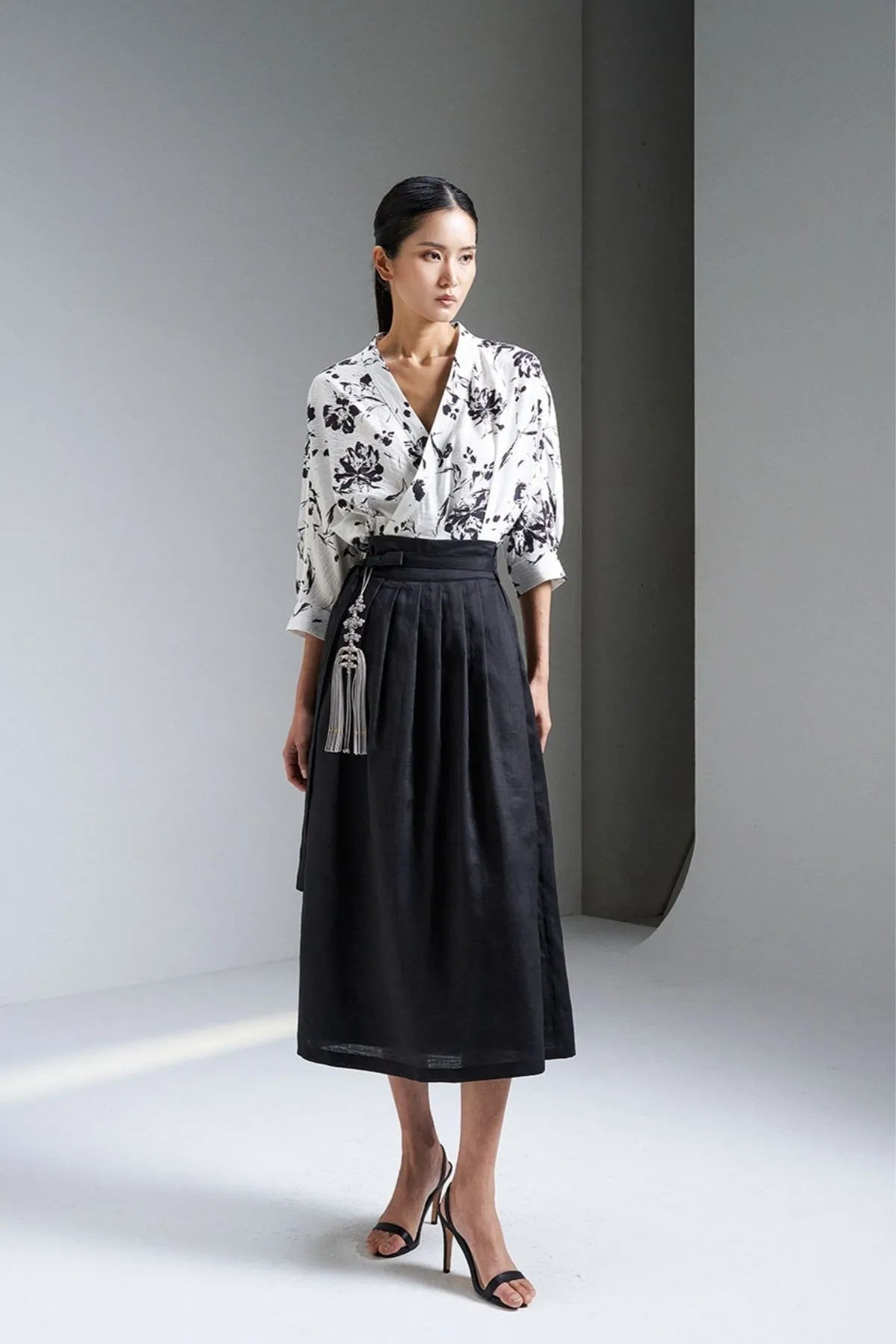 Linen Wrap Skirt