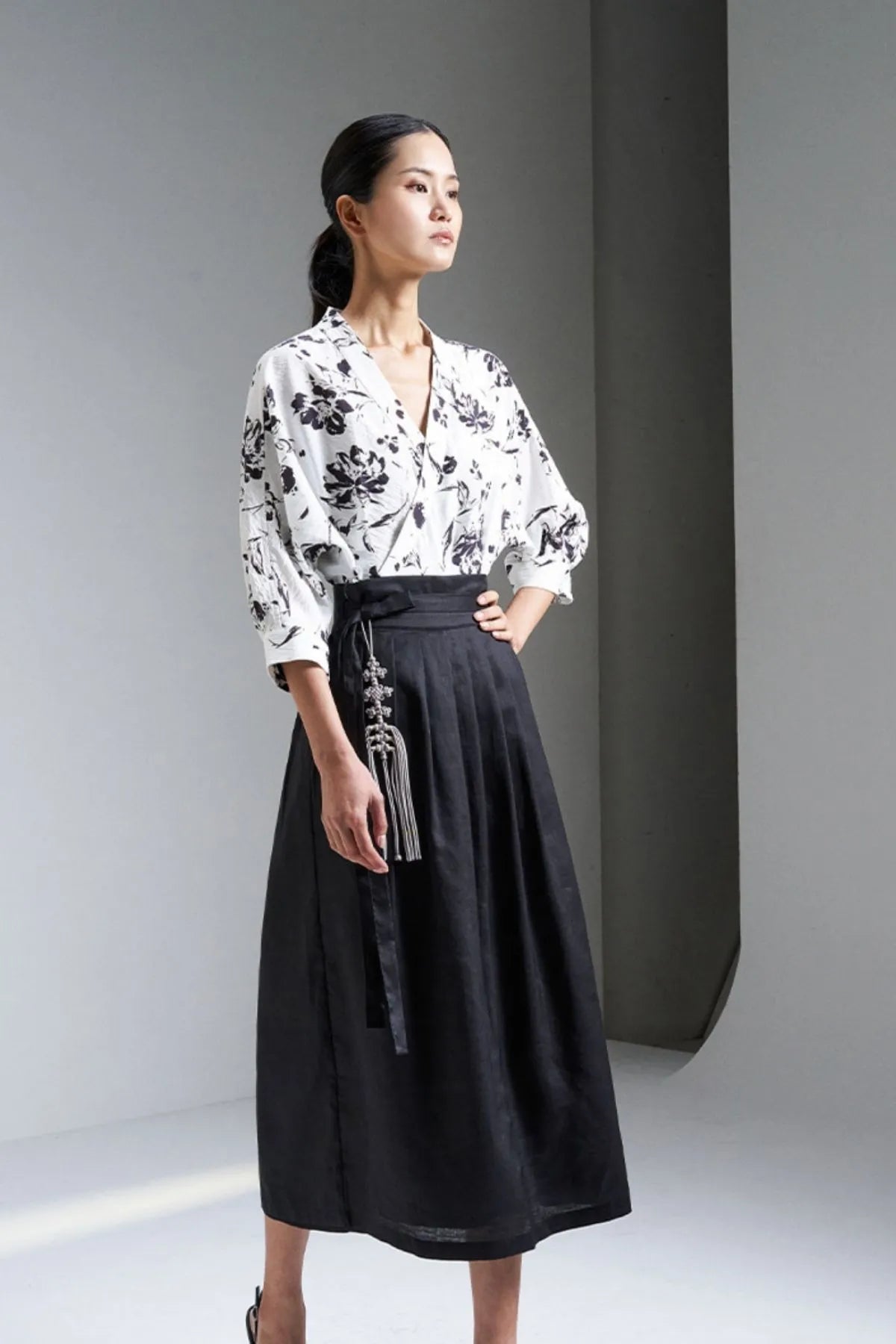 Linen Wrap Skirt