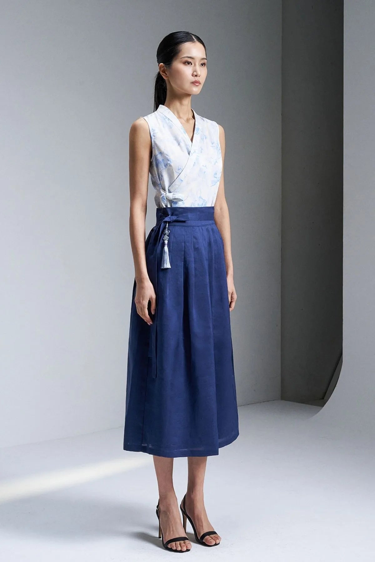 Linen Wrap Skirt