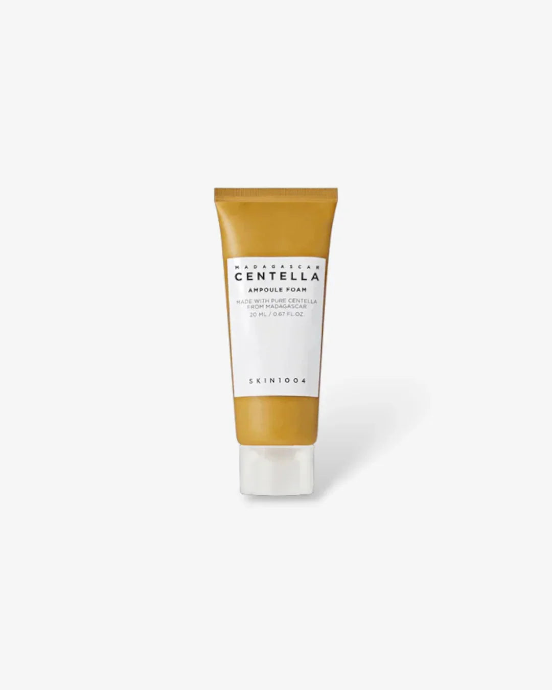 Skin1004 Madagascar Centella Ampoule Foam 20ml tube with white label on white background