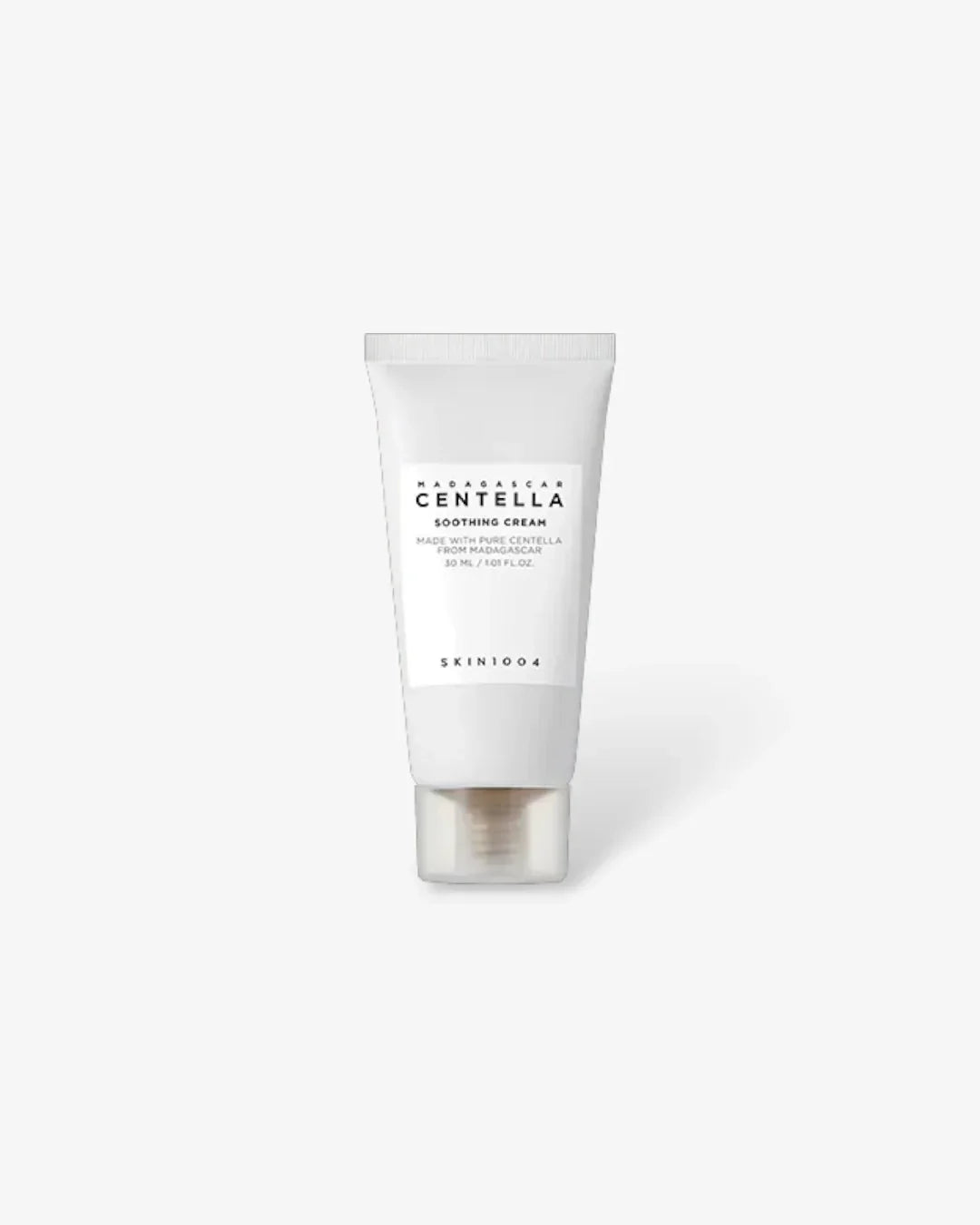 30ml tube of Skin1004 Madagascar Centella Soothing Cream on white background