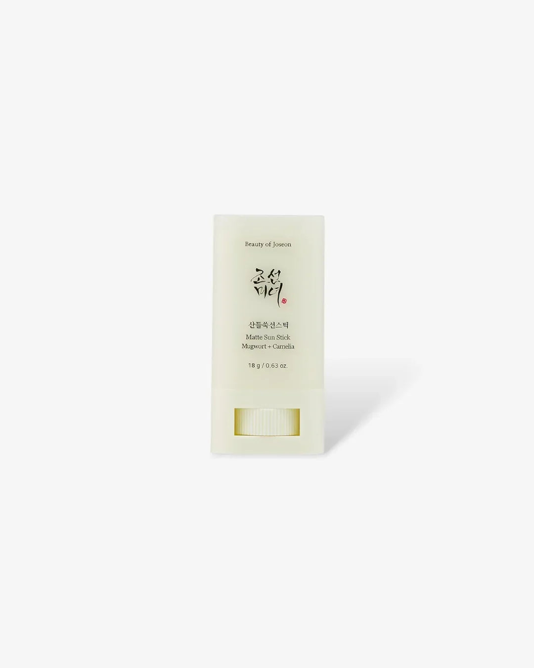 Beauty of Joseon Matte Sun Stick with Mugwort and Camellia in beige packaging