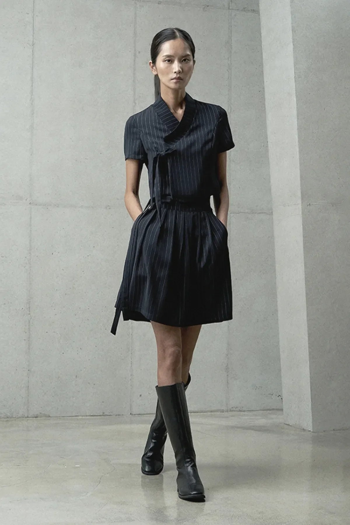 Mini Line Dotted Skirt