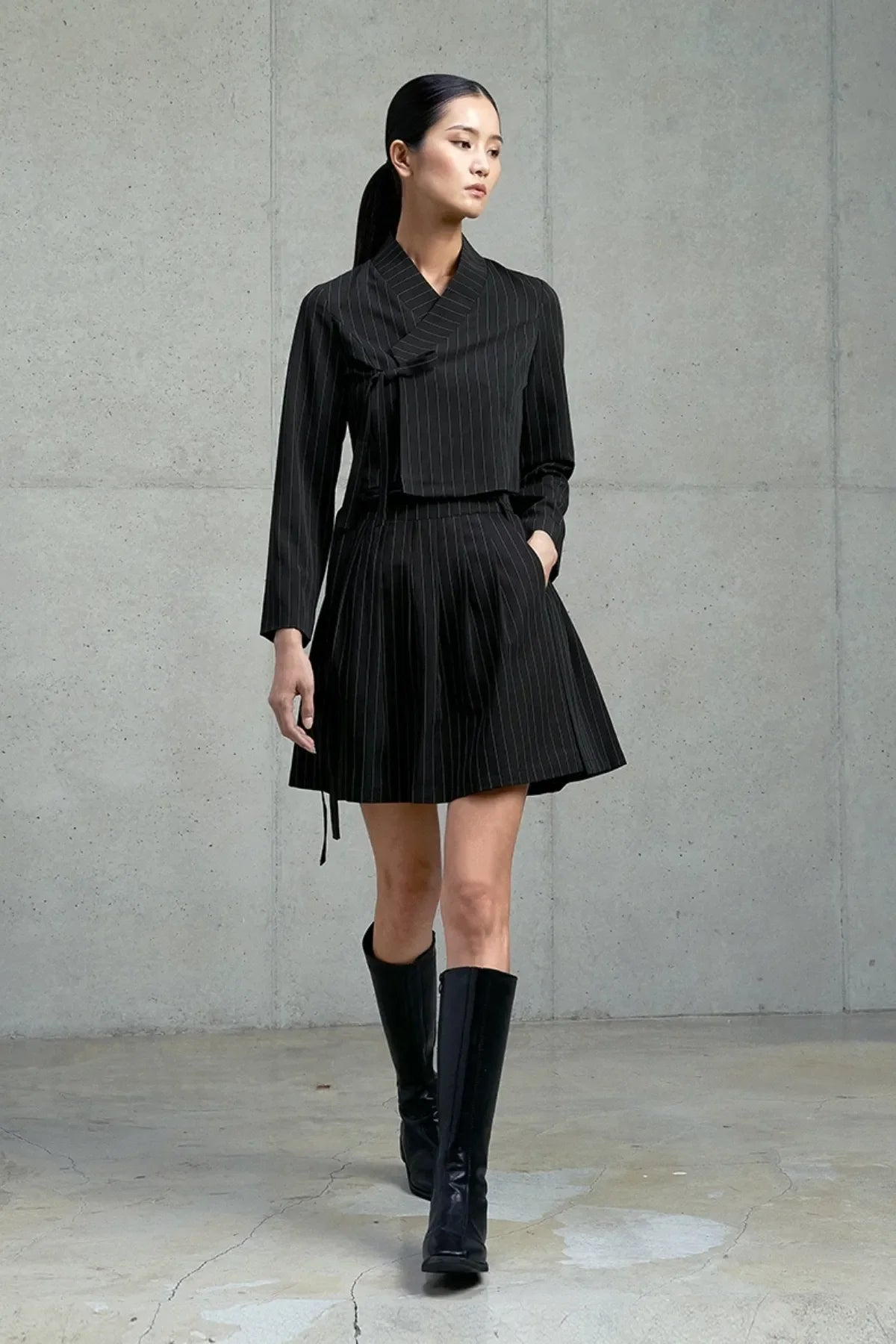 Mini Pinstripe Skirt