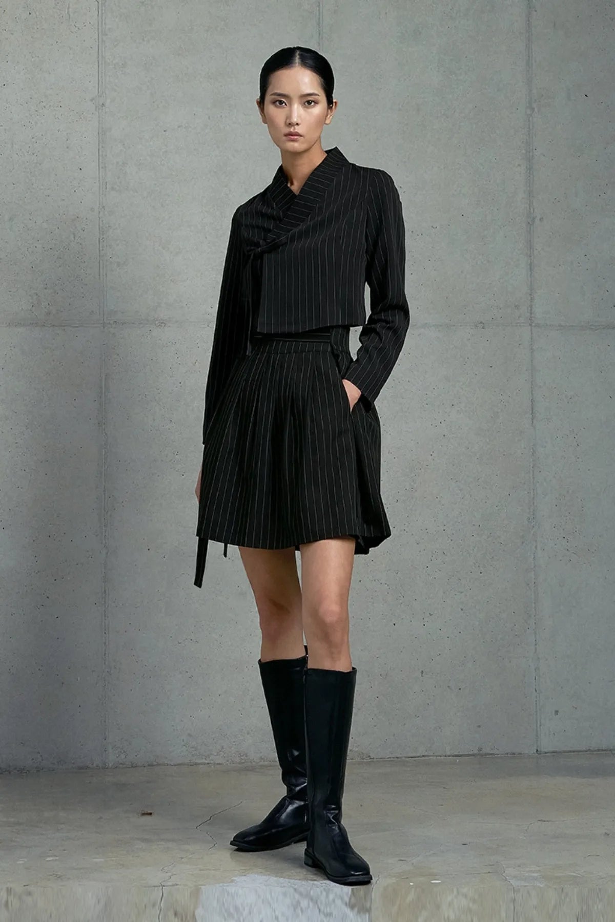 Mini Pinstripe Skirt