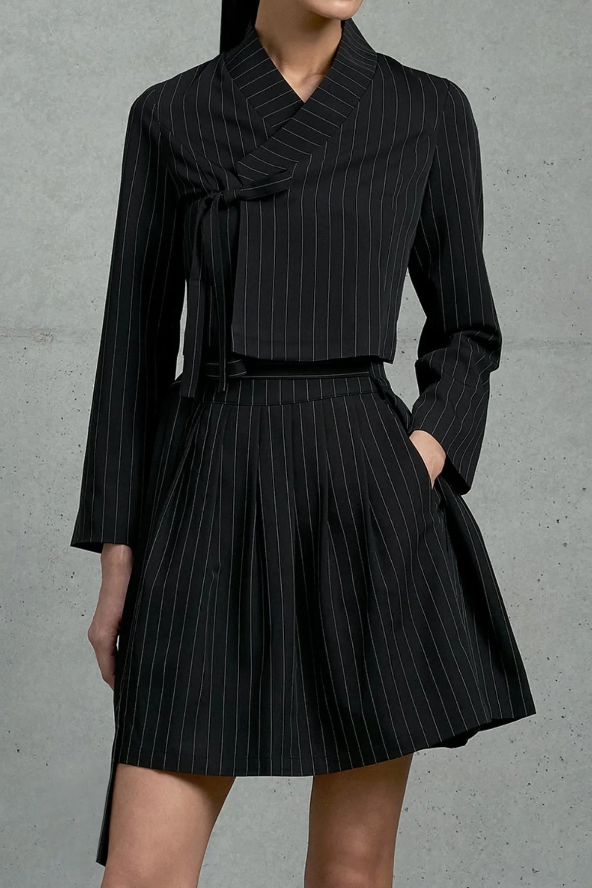 Mini Pinstripe Skirt