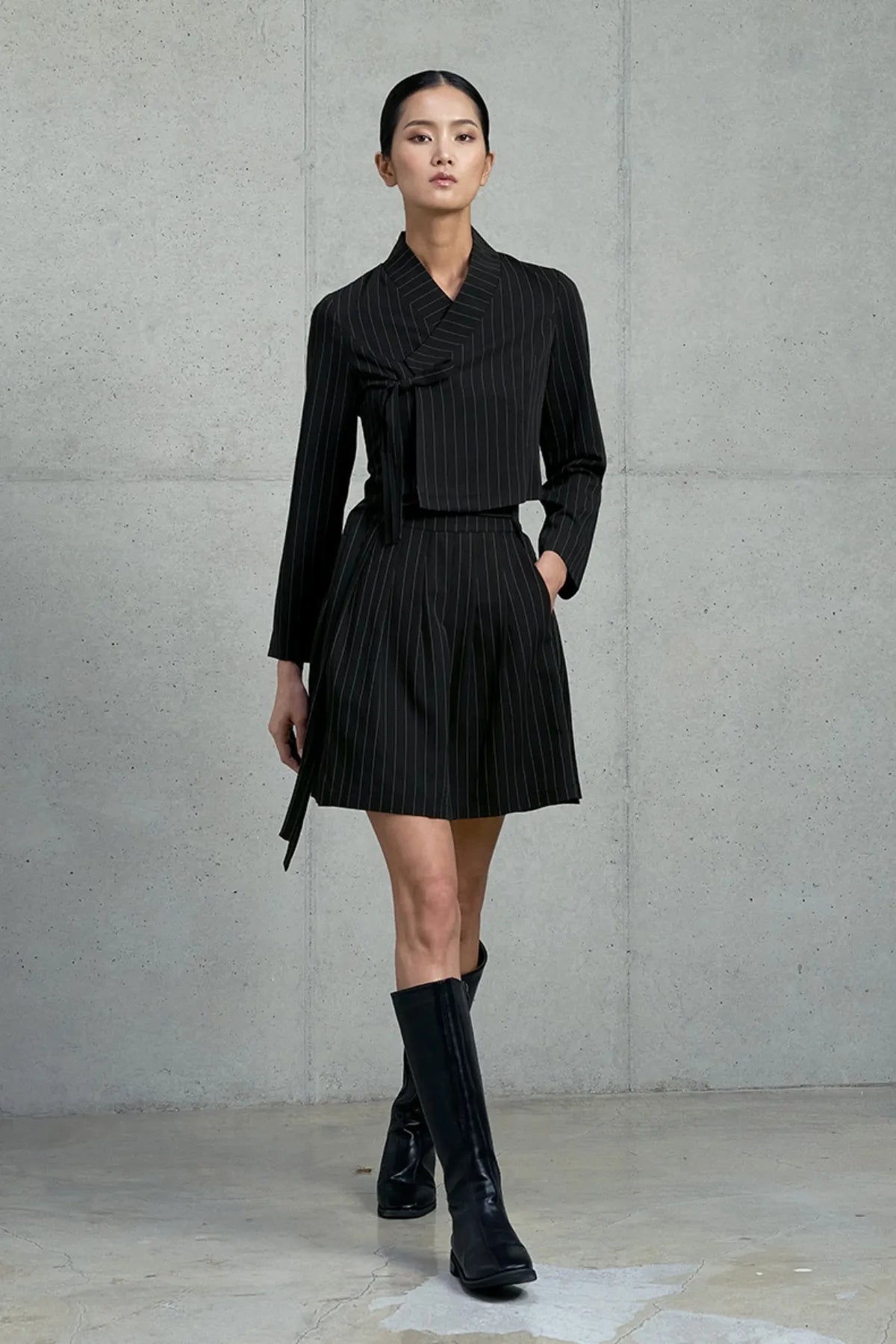 Mini Pinstripe Skirt