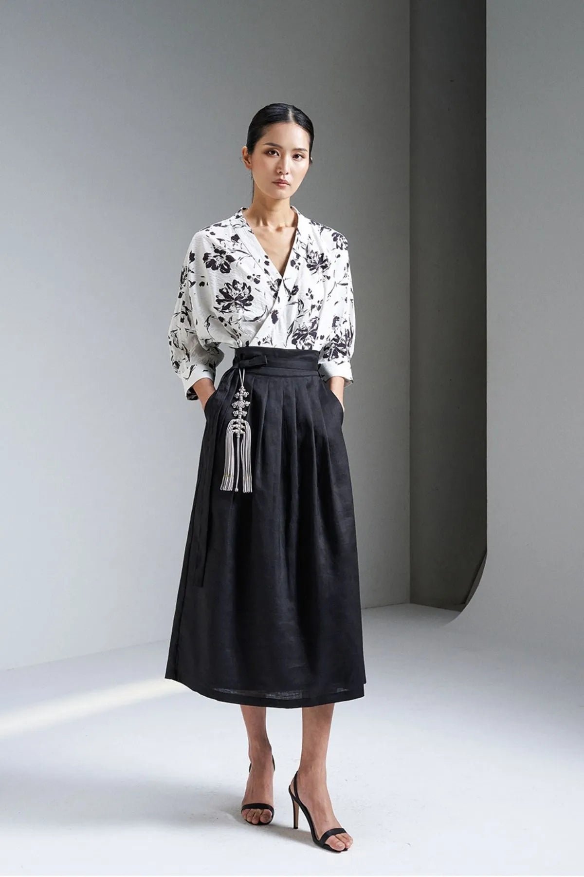 Monochrome Afterglow Blouse
