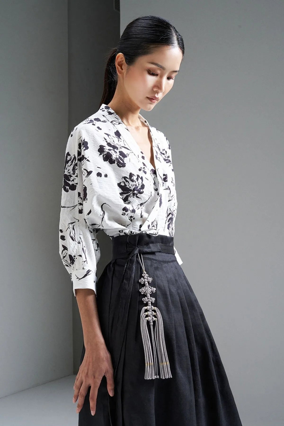 Monochrome Afterglow Blouse