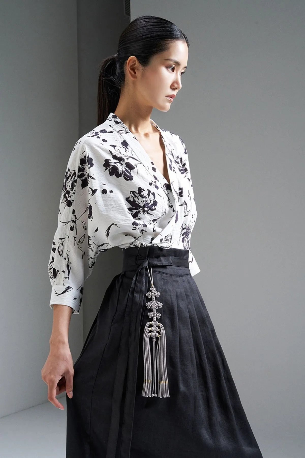 Monochrome Afterglow Blouse