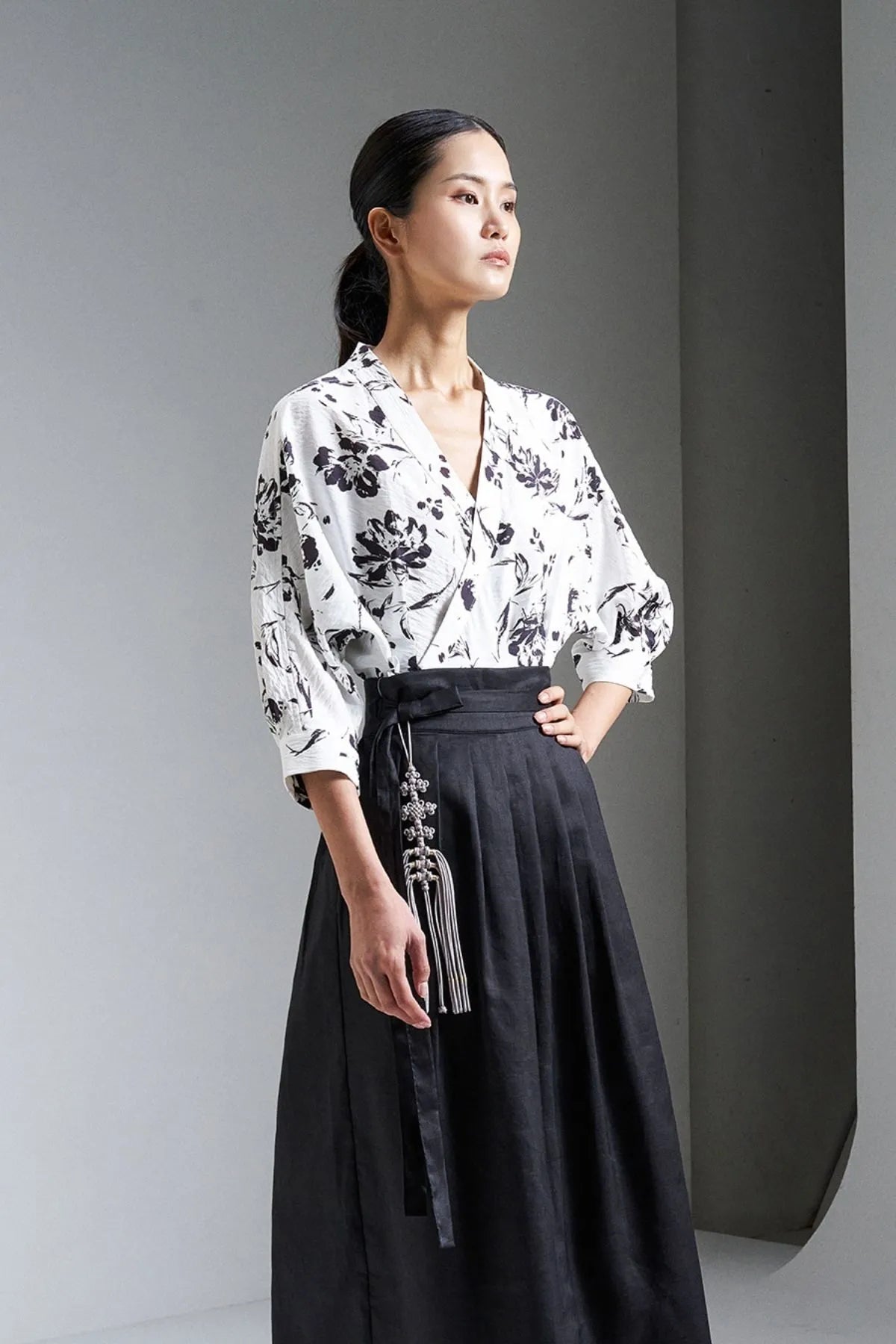 Monochrome Afterglow Blouse