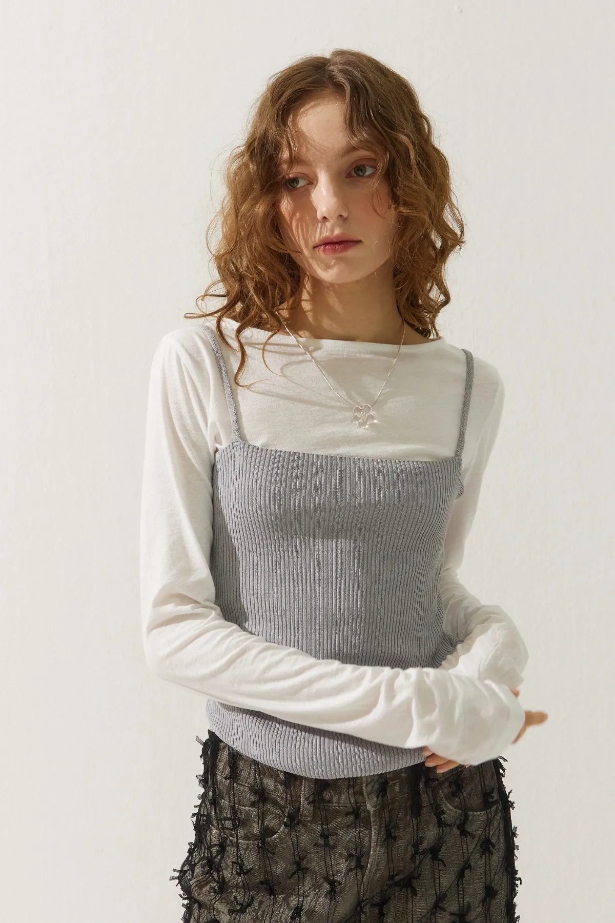 New Ribbed Logo Top