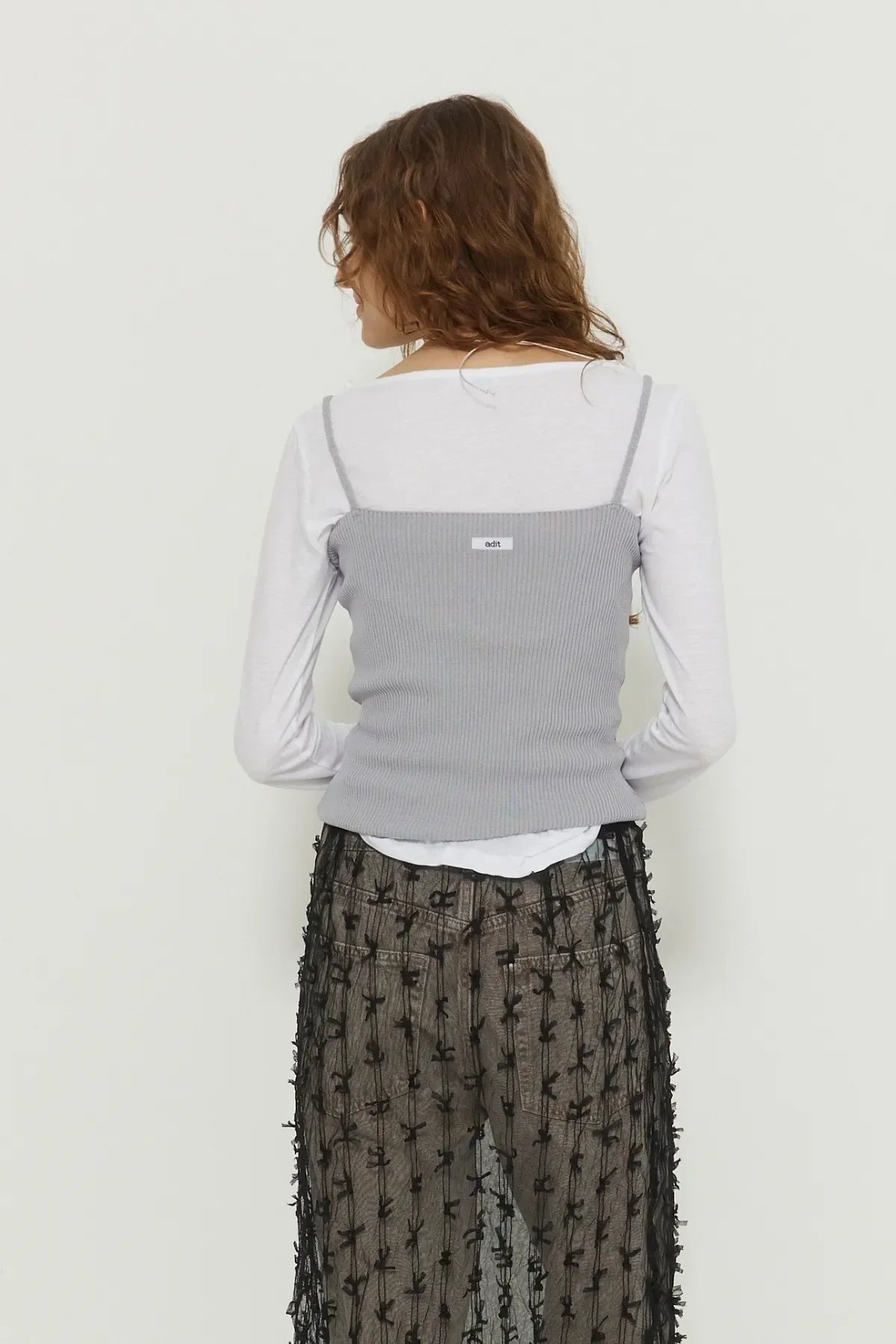 New Ribbed Logo Top