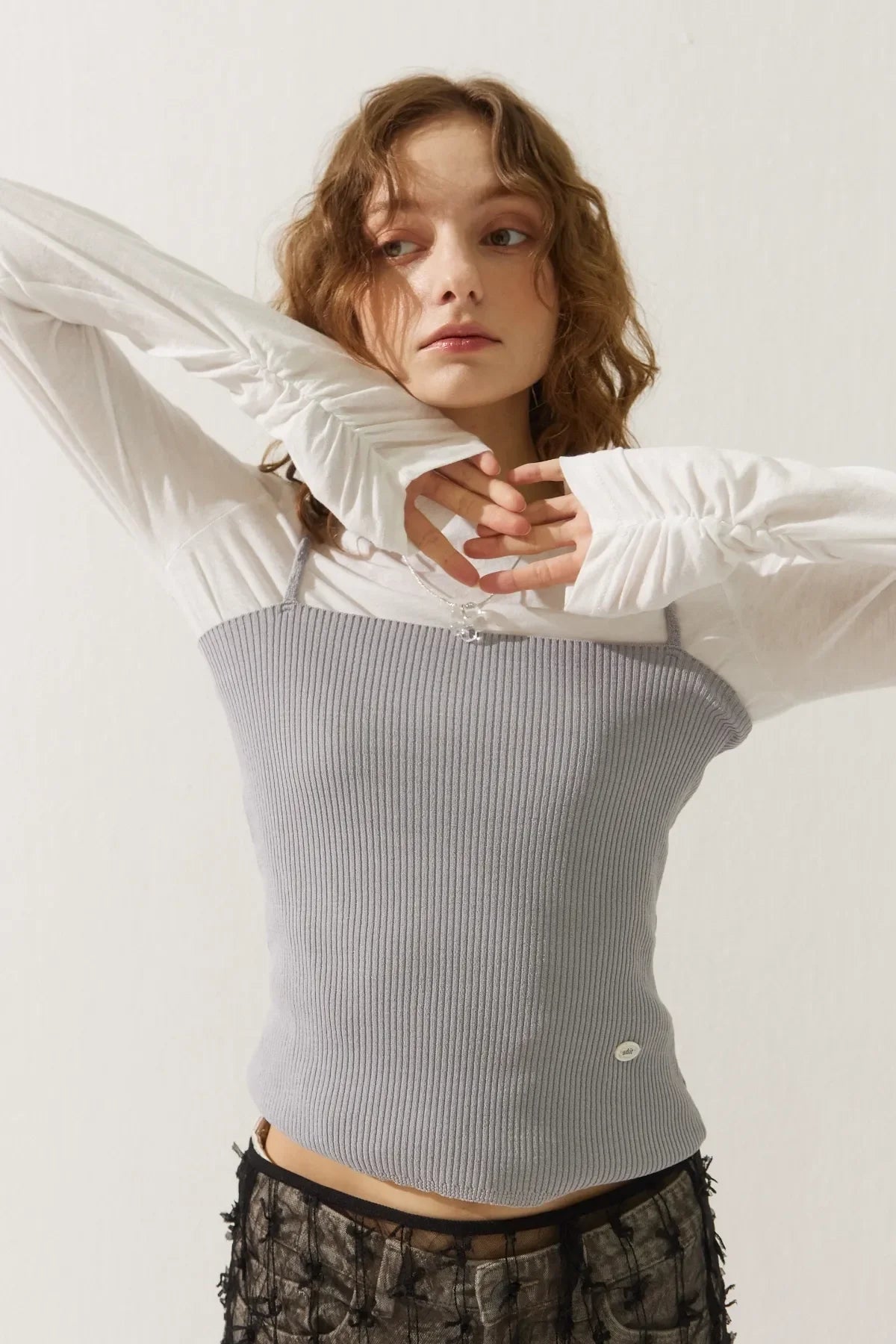 New Ribbed Logo Top