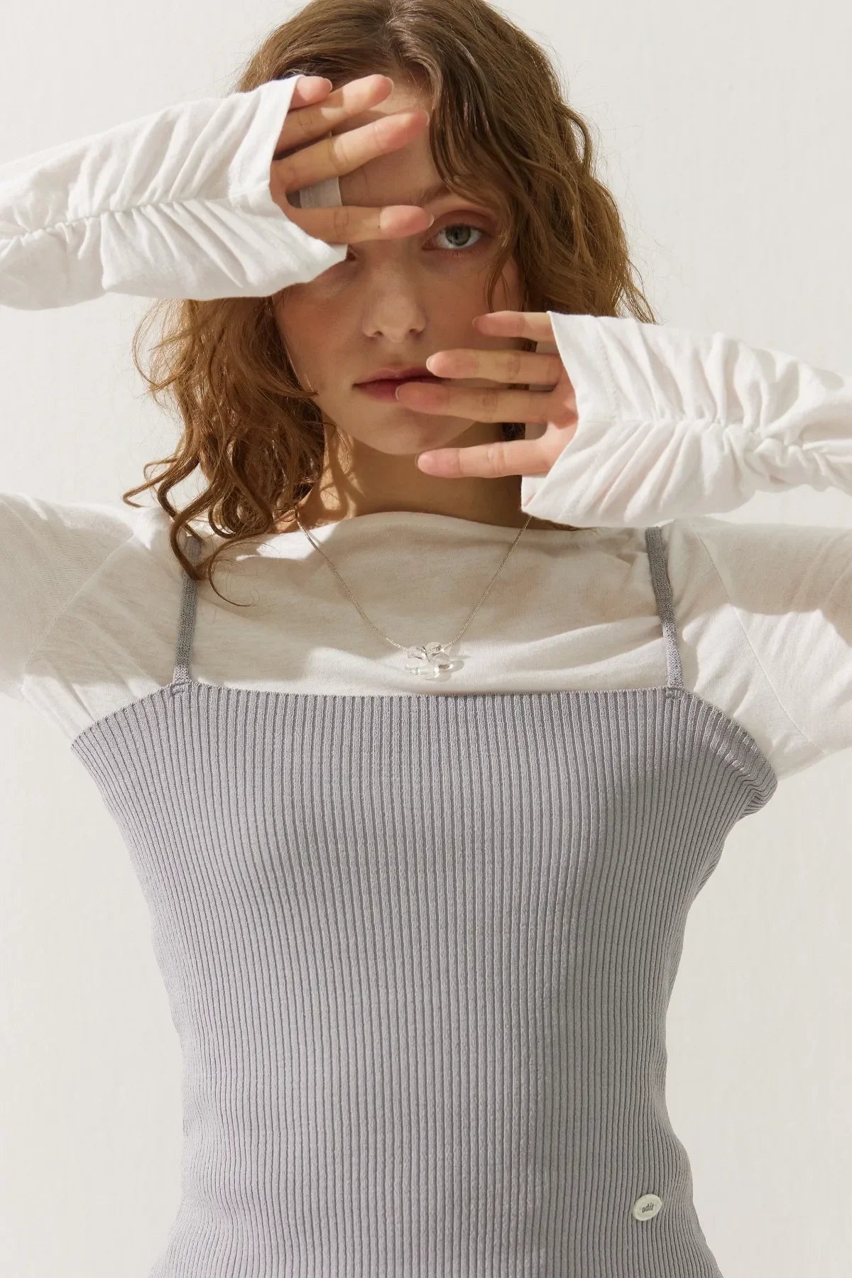 New Ribbed Logo Top