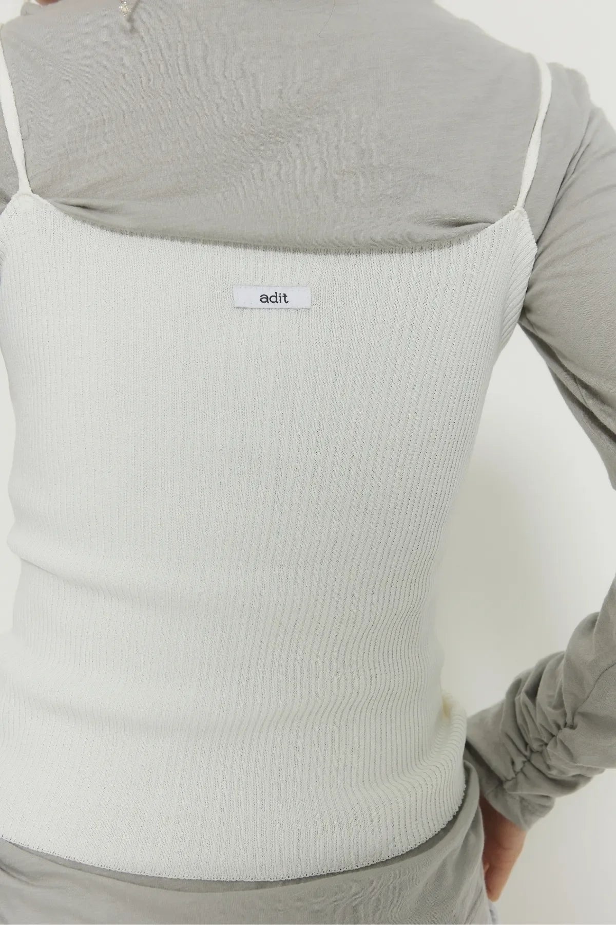 New Ribbed Logo Top