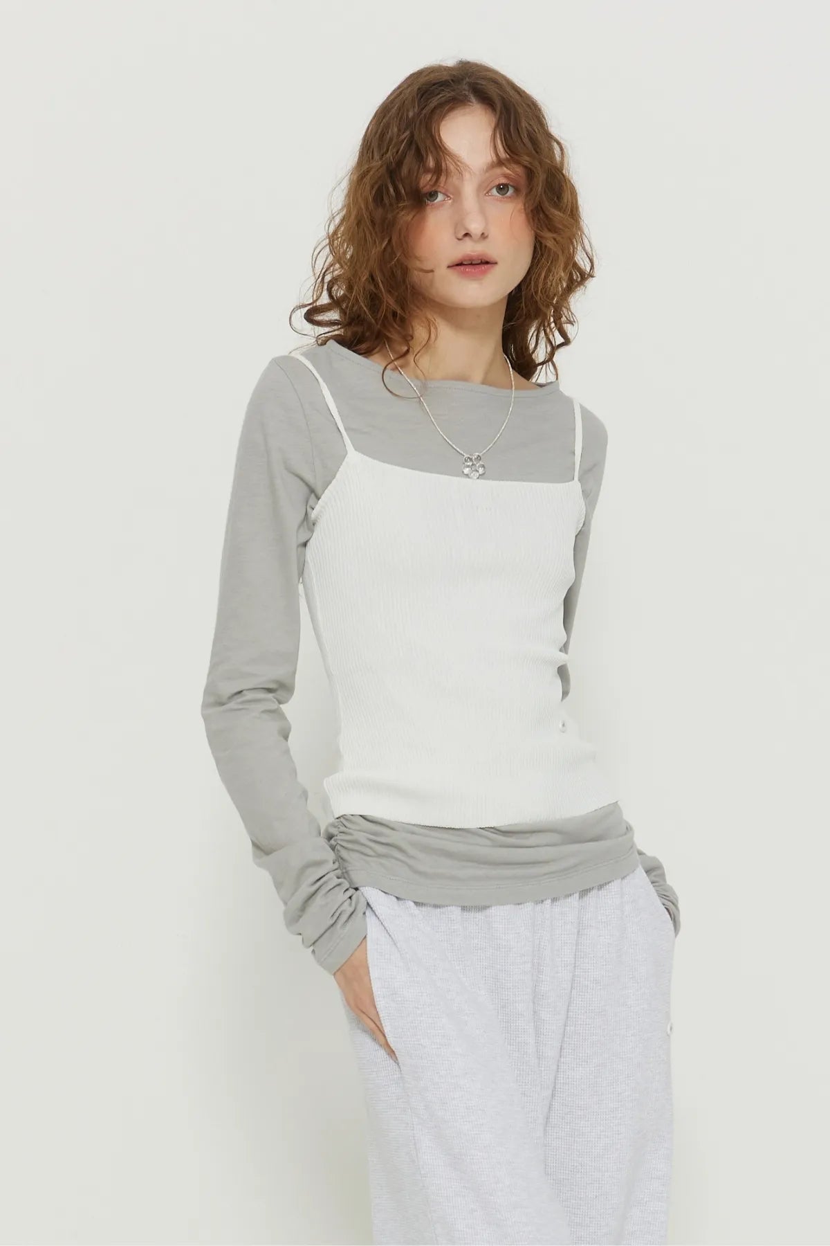 New Ribbed Logo Top