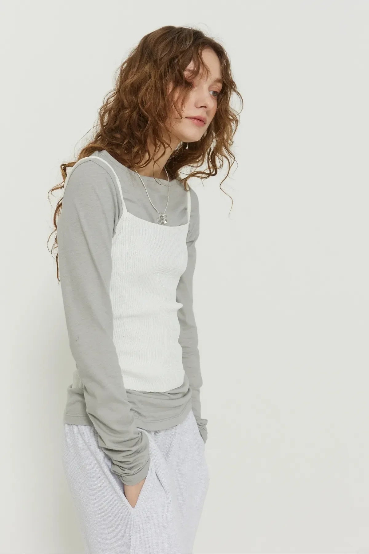 New Ribbed Logo Top
