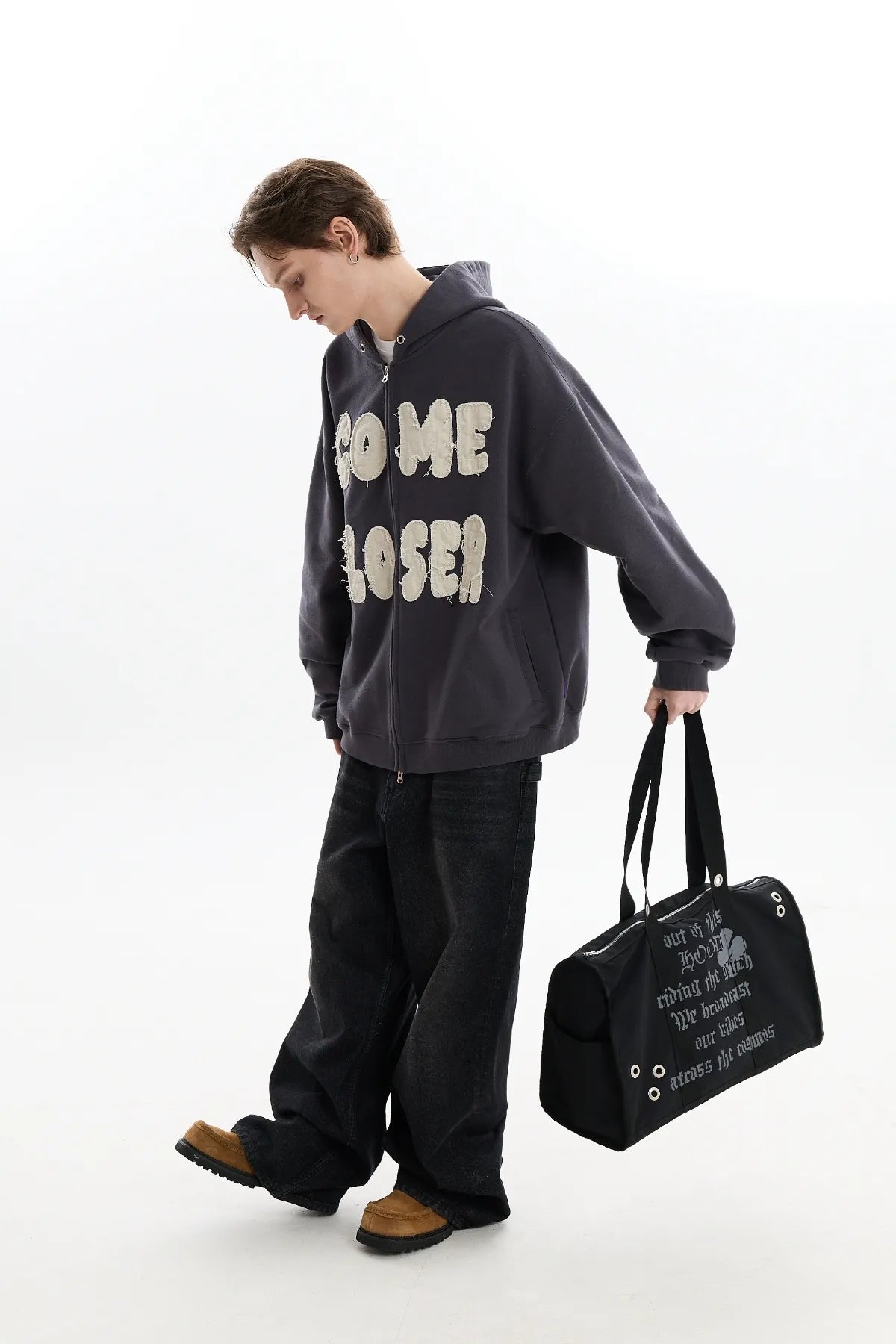 Out Of This Hood Eyelet Shoulder Bag