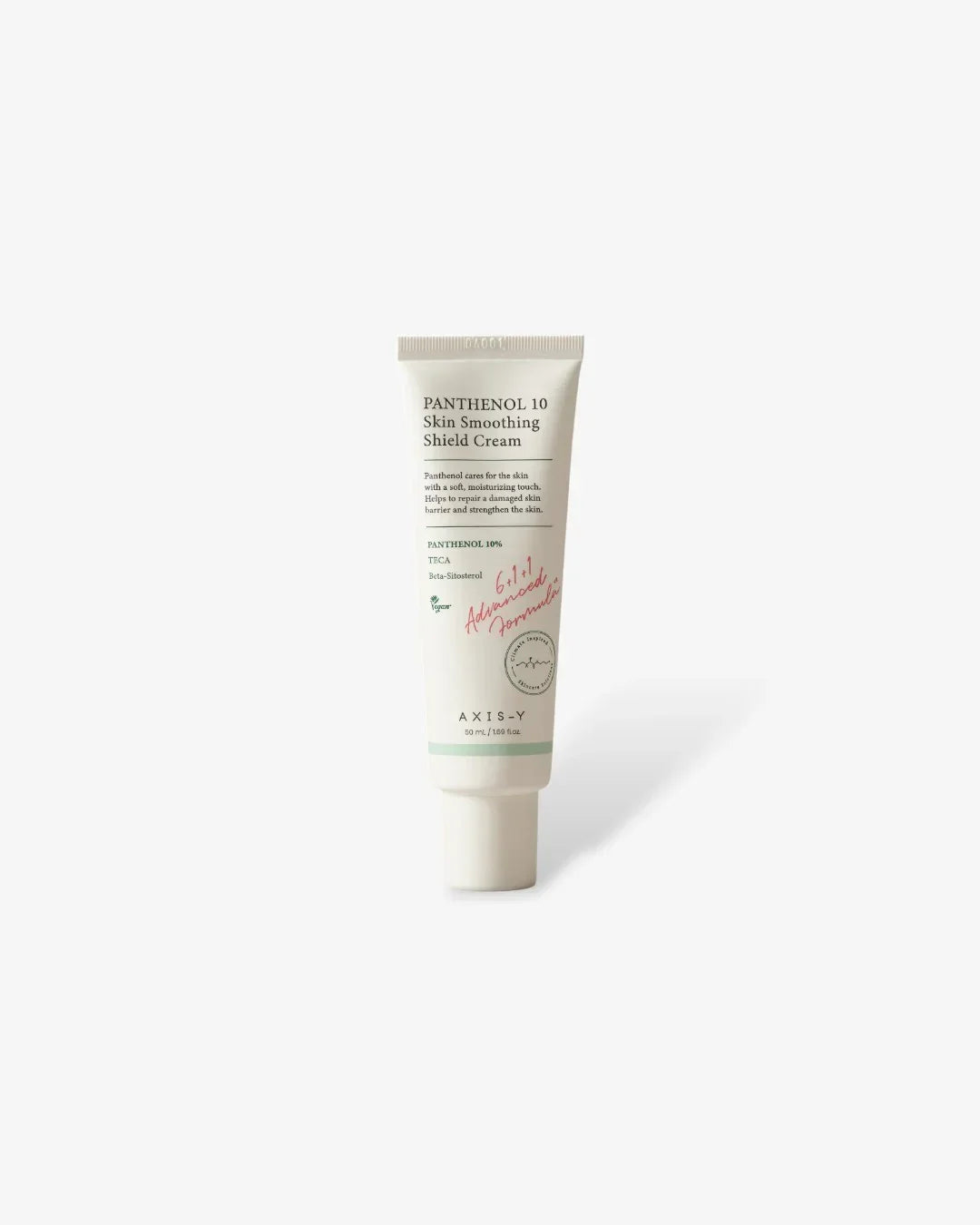 Tube of Panthenol 10 Skin Smoothing Shield Cream 50ml by AXIS-Y on white background