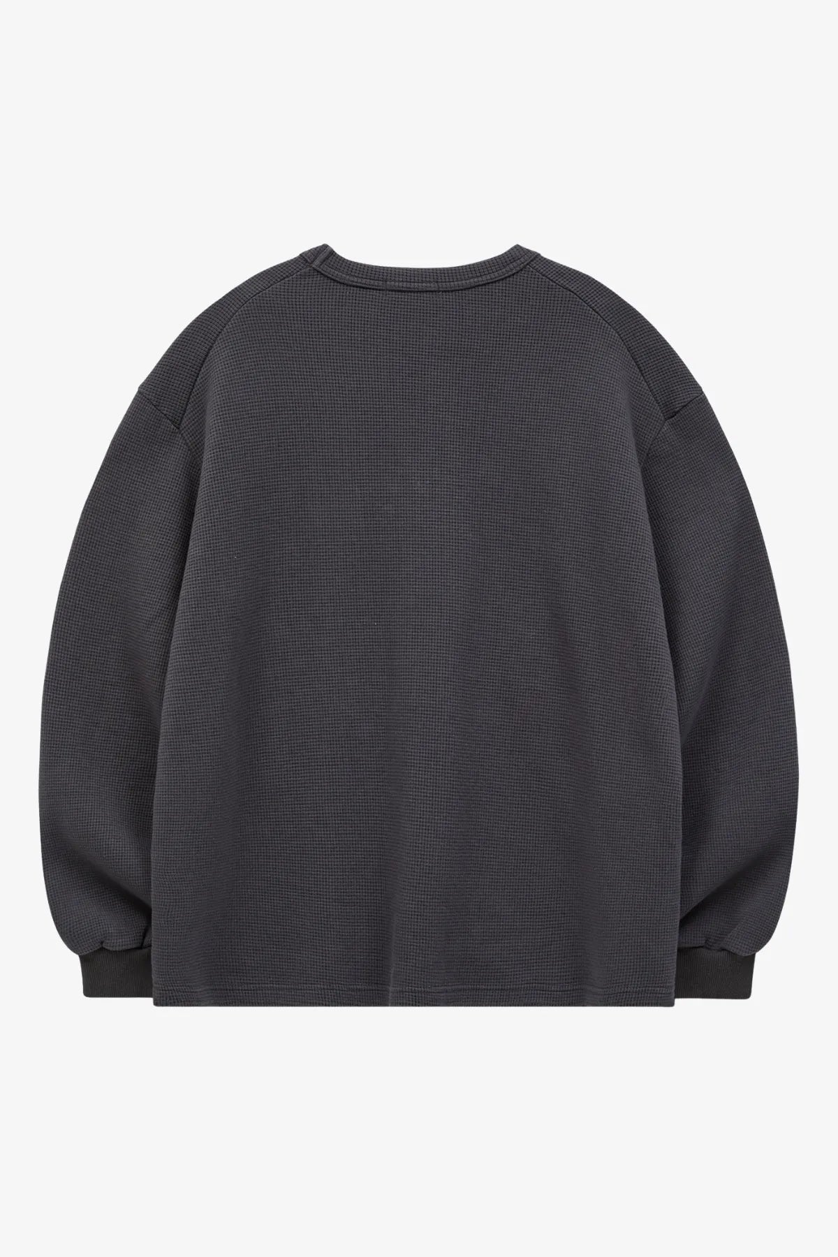 Patchwork Waffle Long Sleeve T-shirt