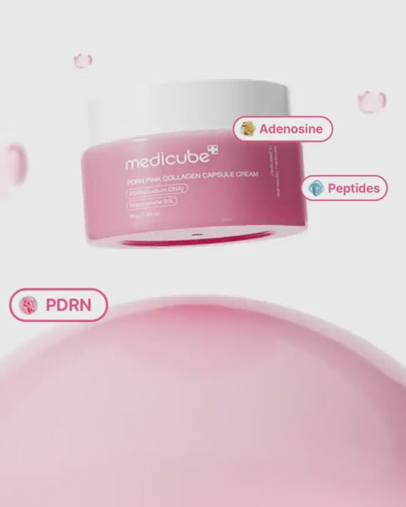 Load video: PDRN Pink Collagen Capsule Cream