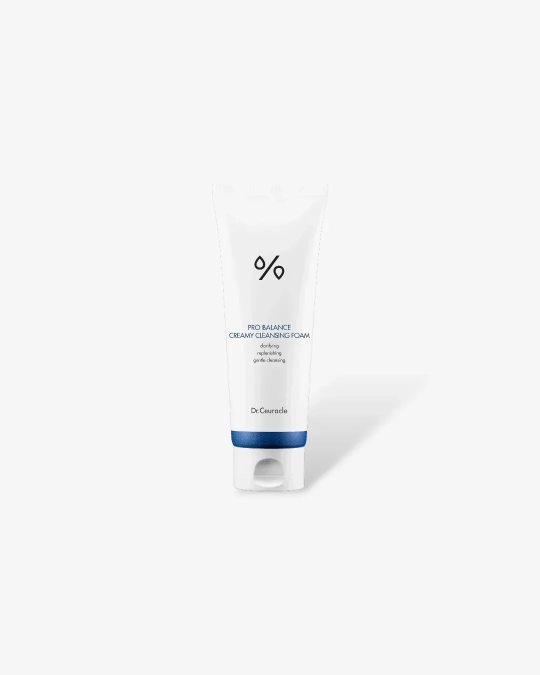 Dr.Ceuracle Pro Balance Creamy Cleansing Foam tube with blue cap on white background