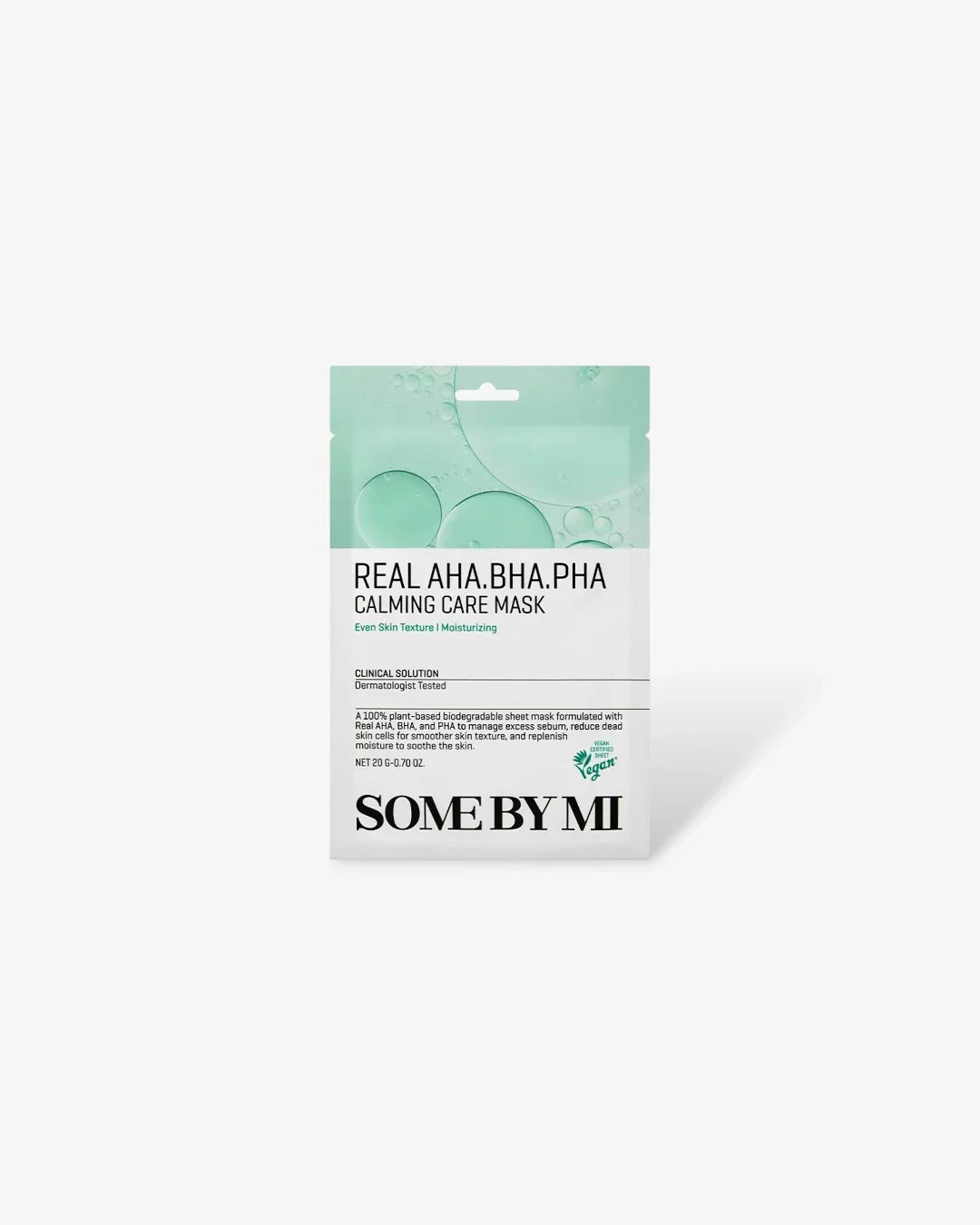 SOME BY MI Real AHA BHA PHA Calming Care Mask for even skin texture and moisturizing