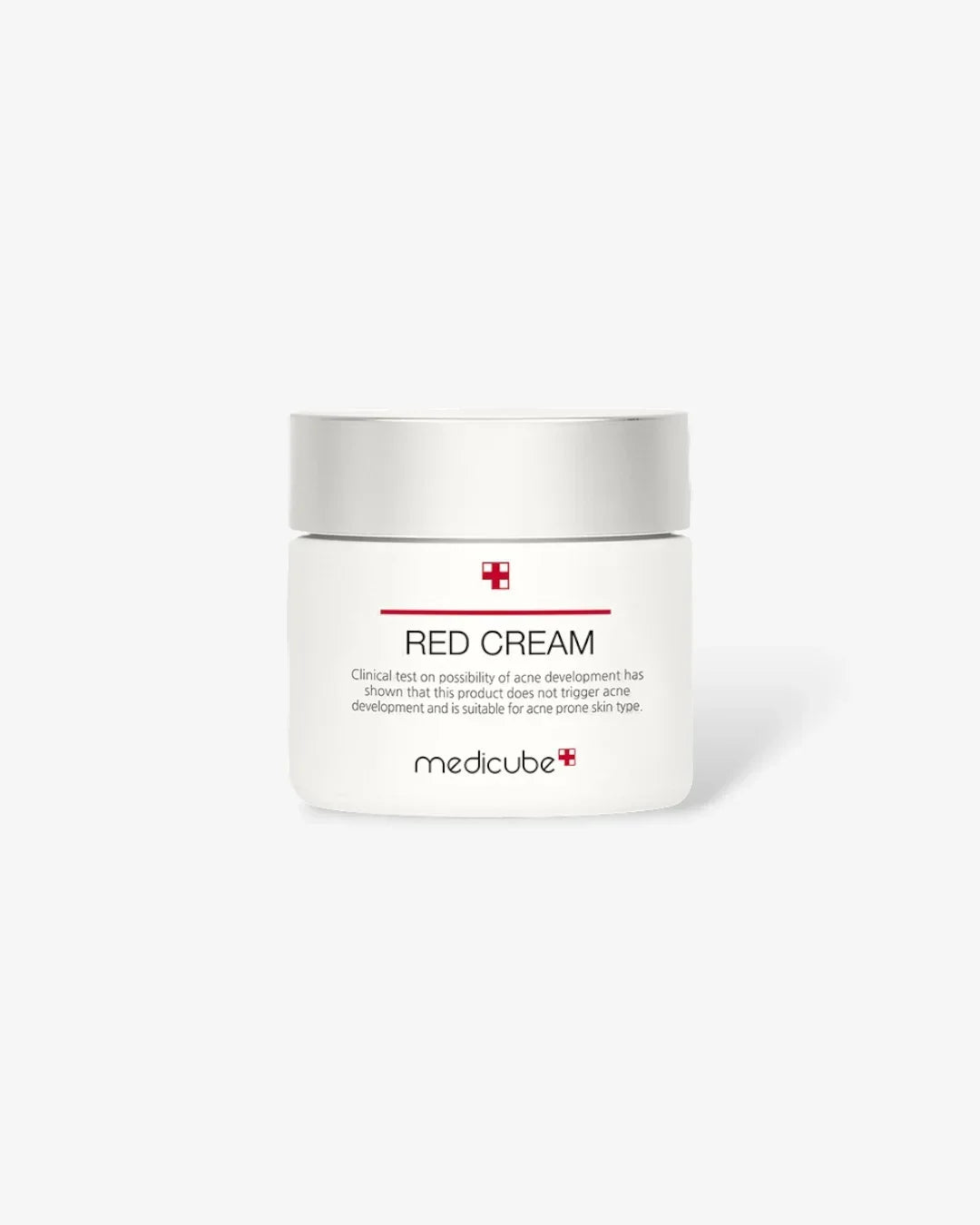 Medicube Red Cream 50ml jar for acne prone skin on white background