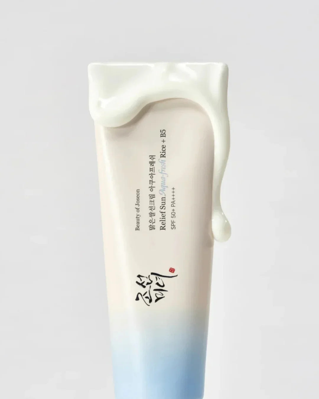 Beauty of Joseon Relief Sun Aqua Fresh Rice B5 SPF 50+ PA++++ sunscreen tube with cream texture