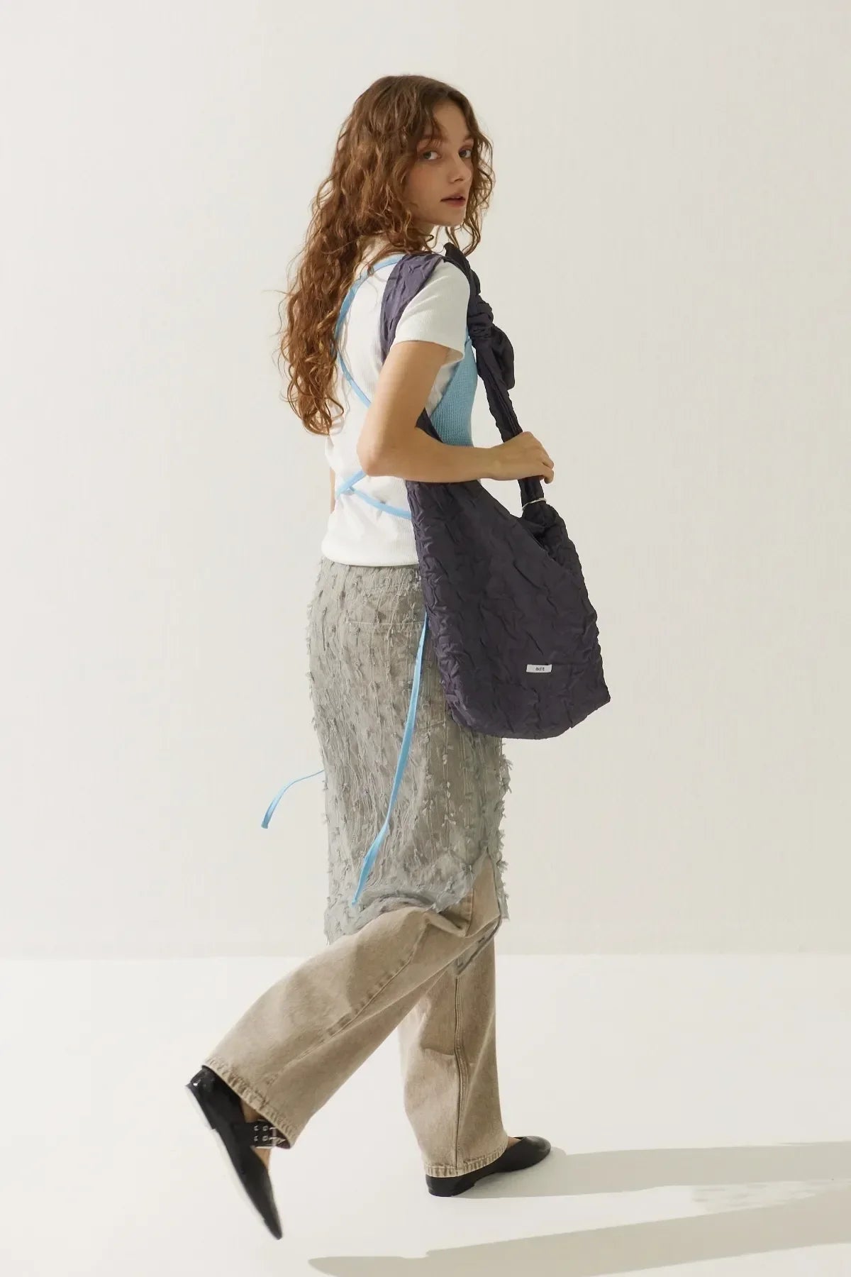 Ribbon See-Through Skirt