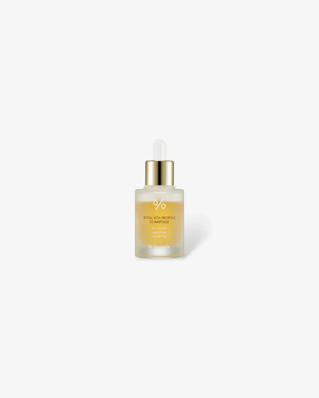Dr. Ceuracle Royal Vita Propolis 33 Ampoule skincare serum in frosted glass bottle with dropper