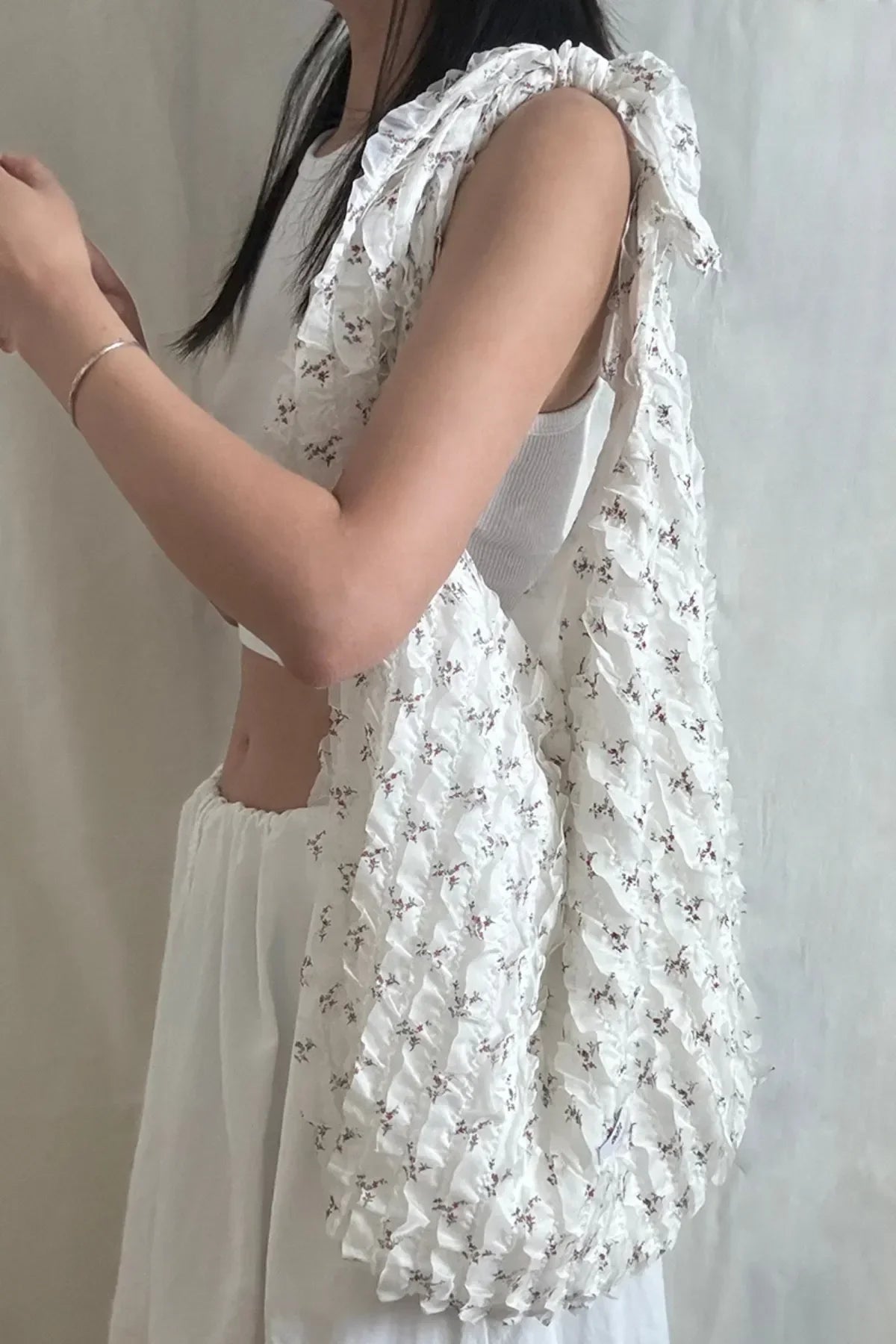 Ruffle Flower Bag