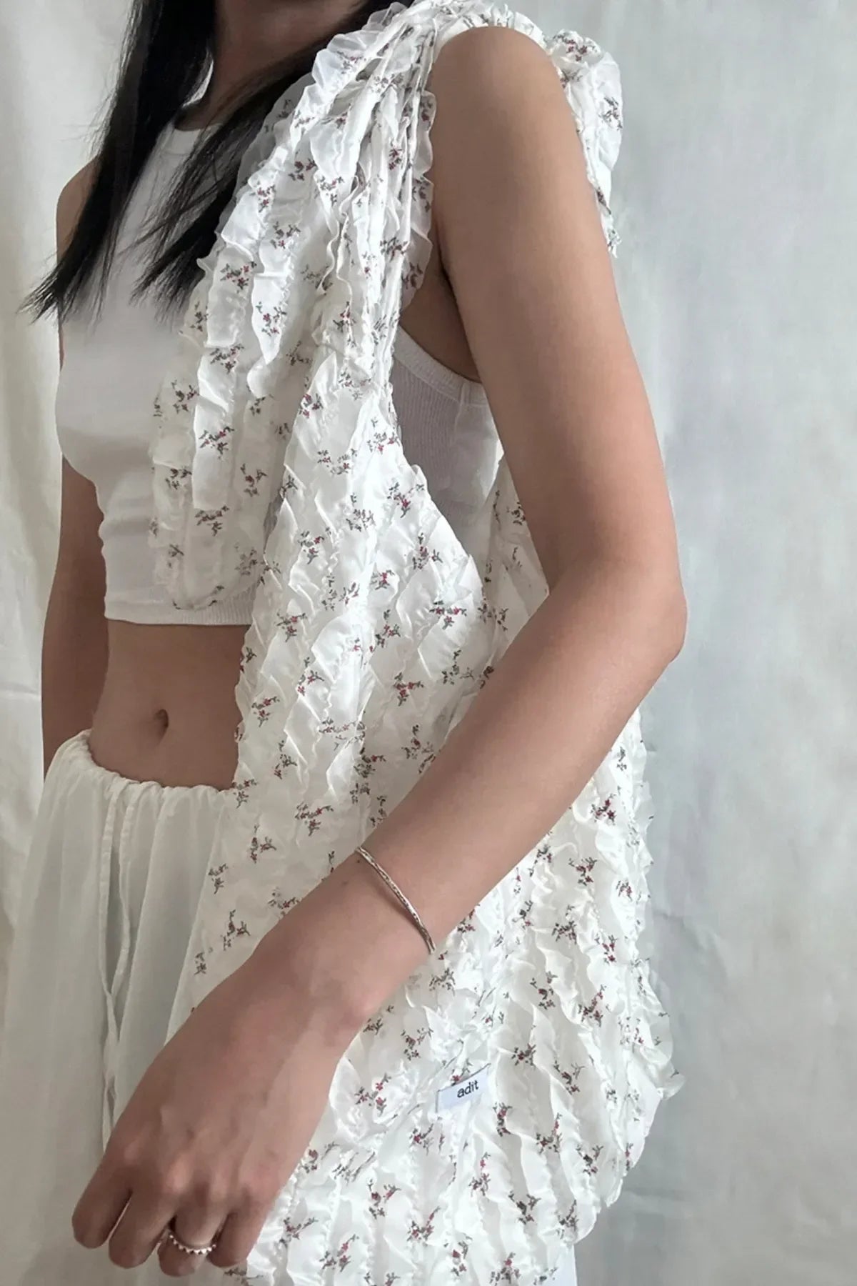 Ruffle Flower Bag