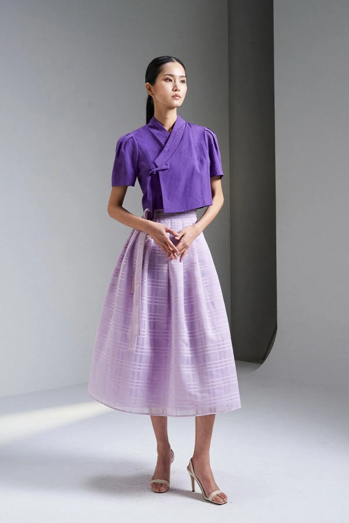 Samdasoo Short-Sleeved Jeogori - BTS Deep Purple