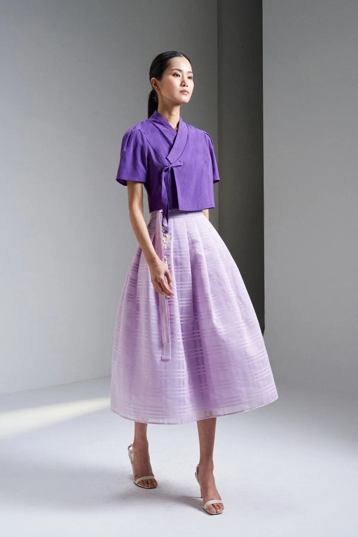Samdasoo Short-Sleeved Jeogori - BTS Deep Purple