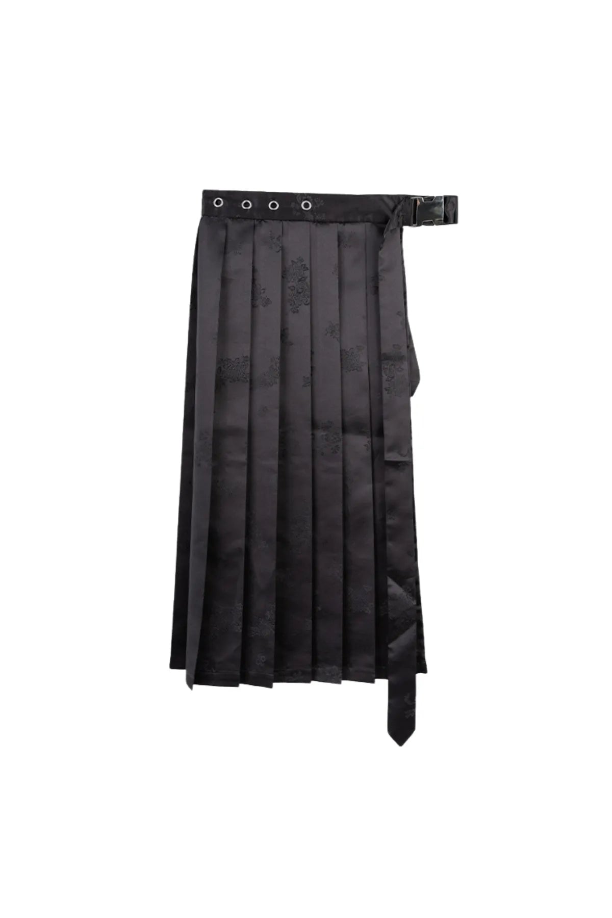 Silver Buckled Brocade Skirt