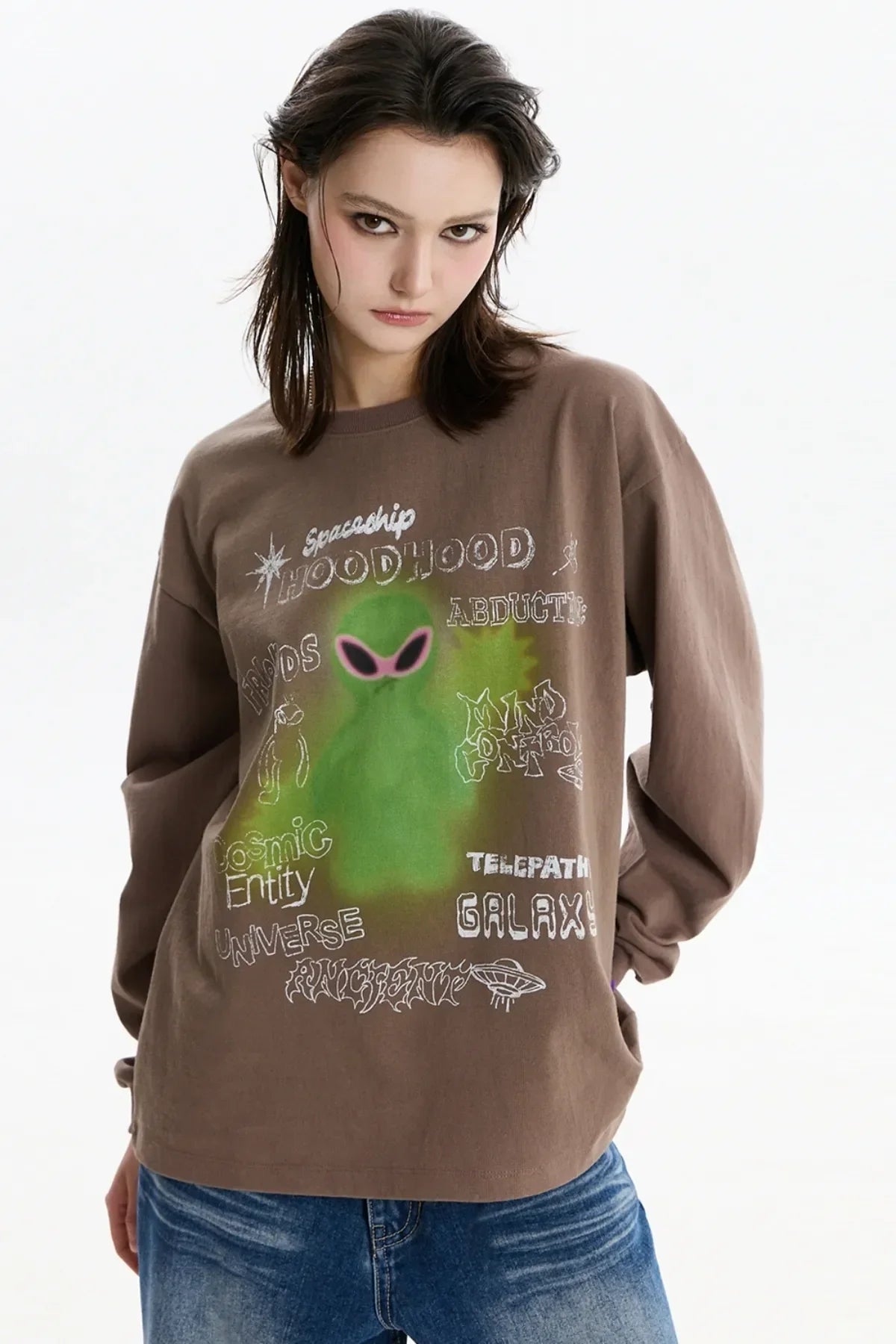 Spray Alien Long Sleeve T-shirt