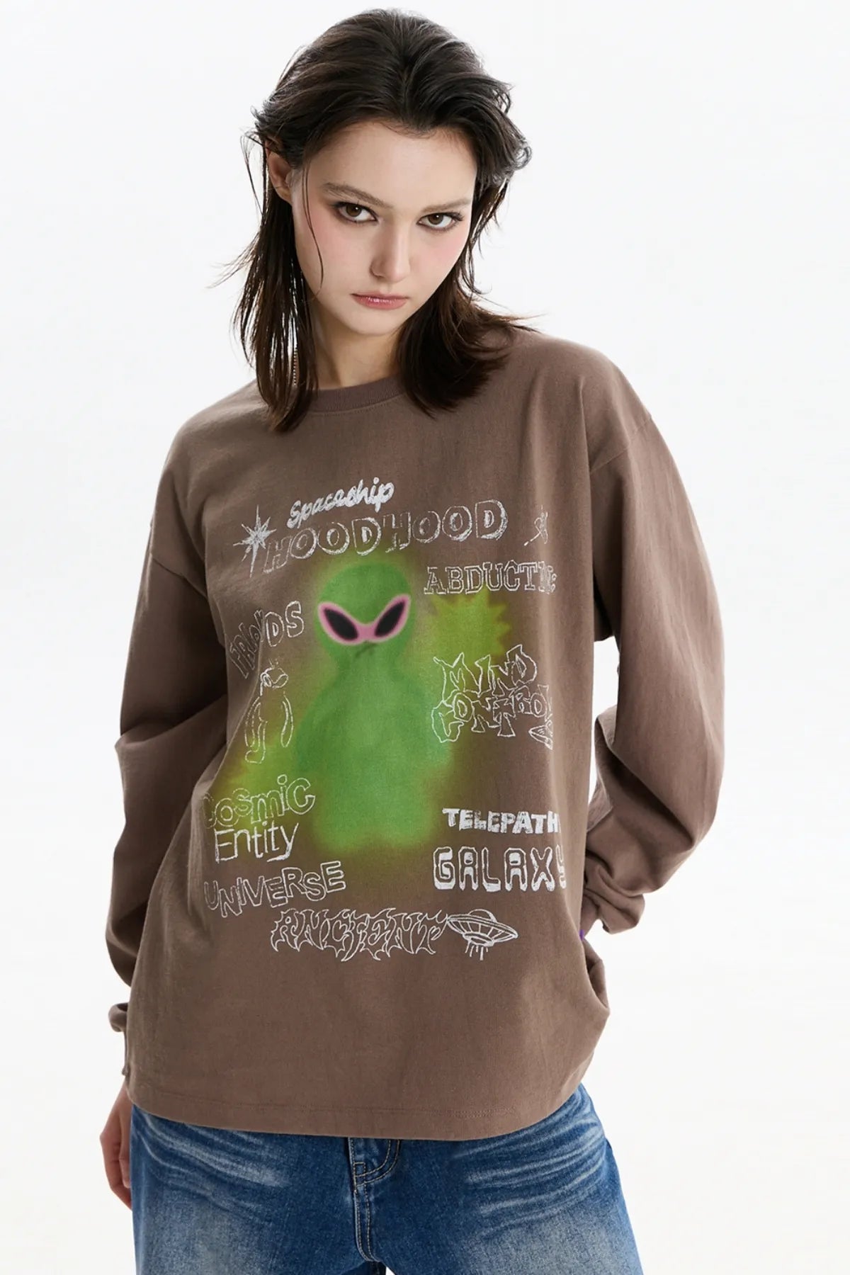 Spray Alien Long Sleeve T-shirt