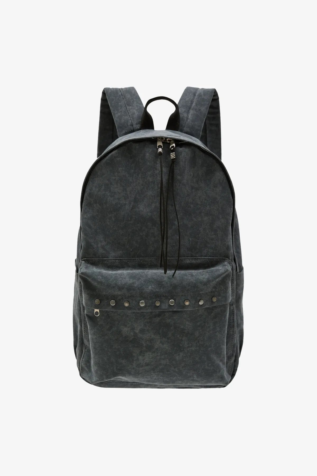 Stud Washed Beads String Backpack