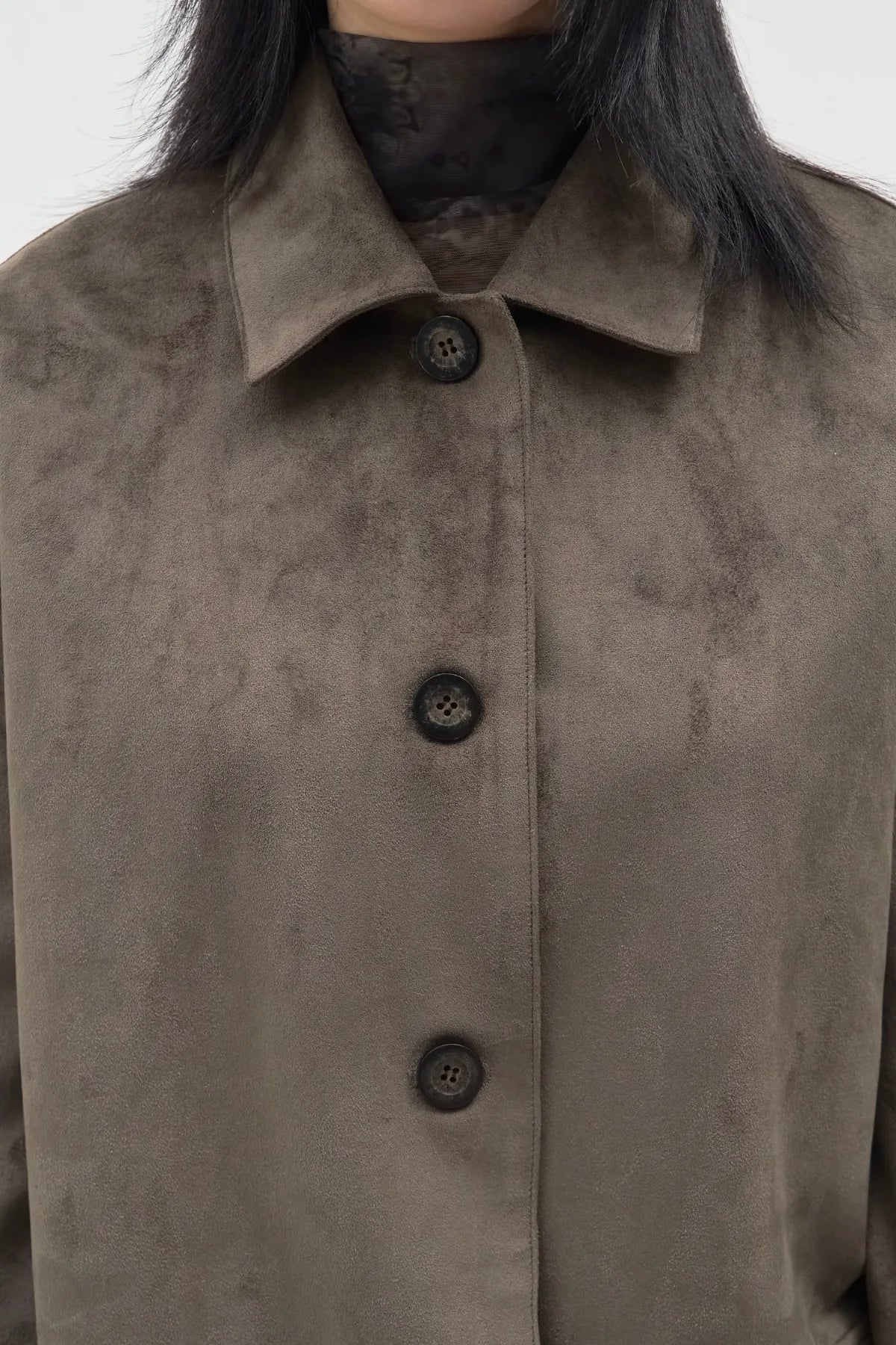 Suede Half Jacket