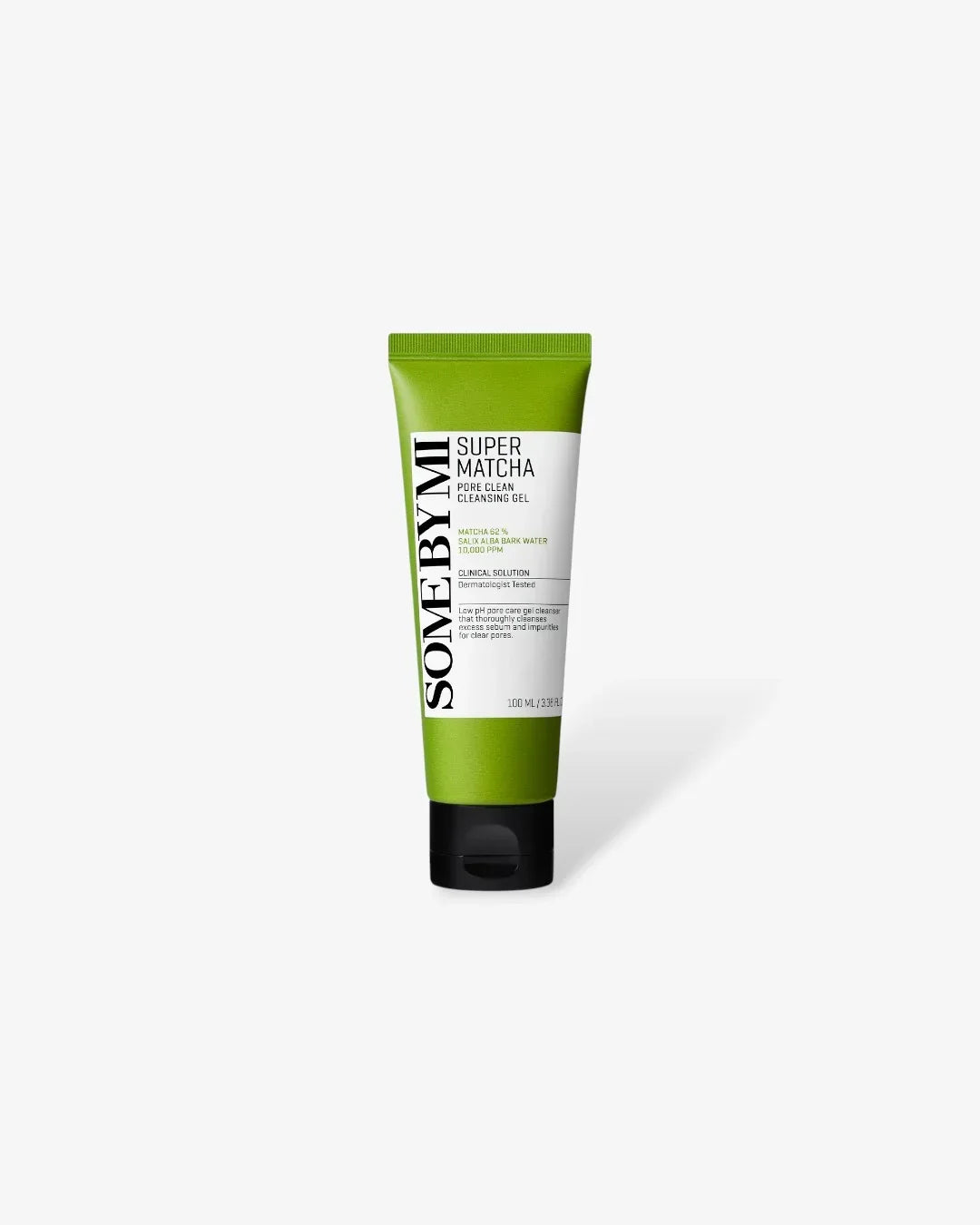 SOME BY MI Super Matcha Pore Clean Cleansing Gel 100ml tube on white background