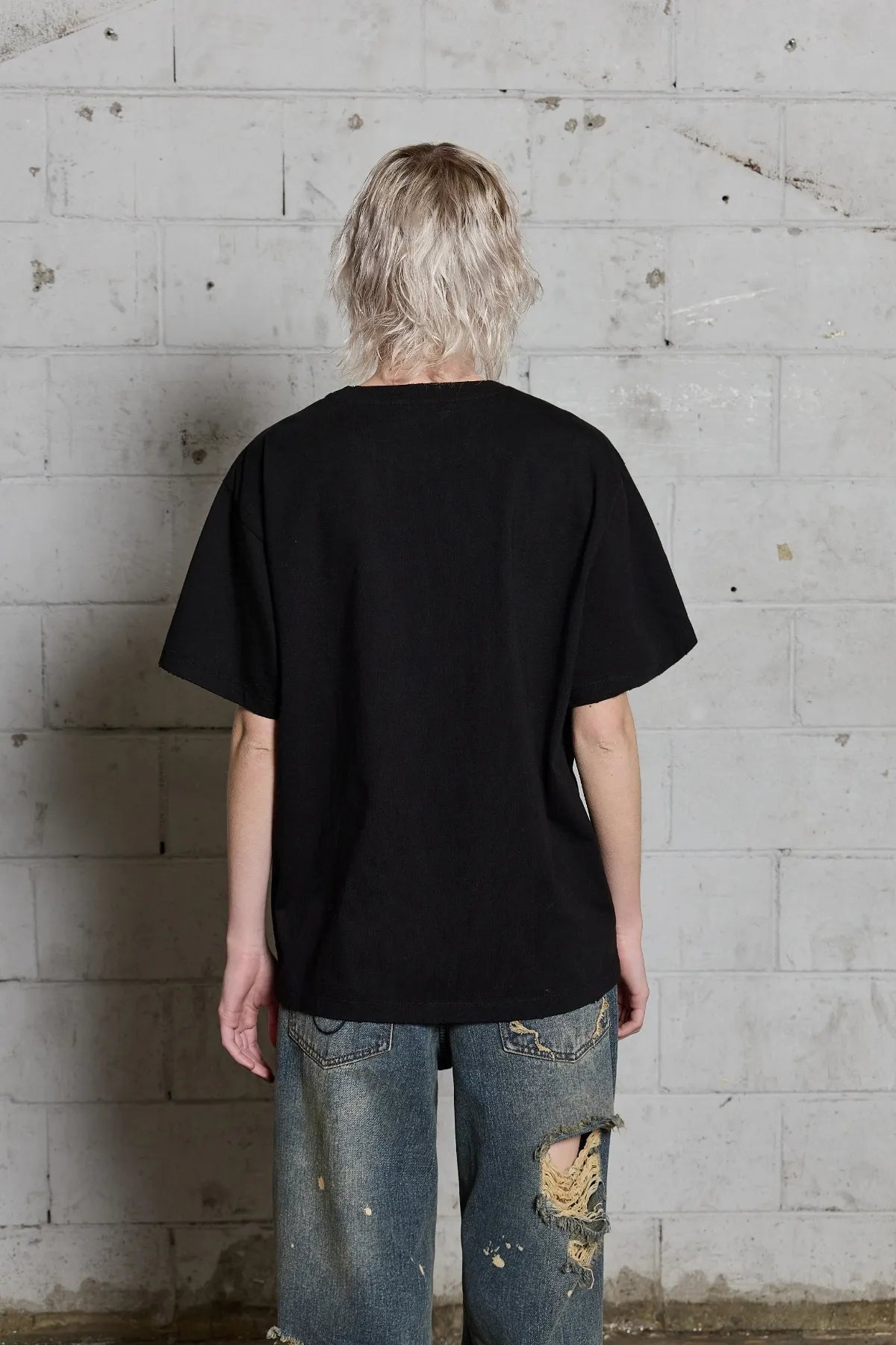 Three Alien Damage Half Sleeve T-shirt