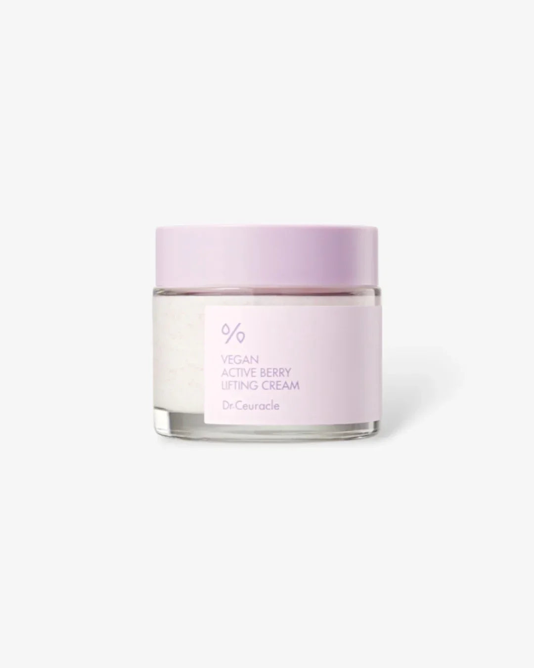 Dr.Ceuracle Vegan Active Berry Lifting Cream in 75g clear jar with light purple lid and label